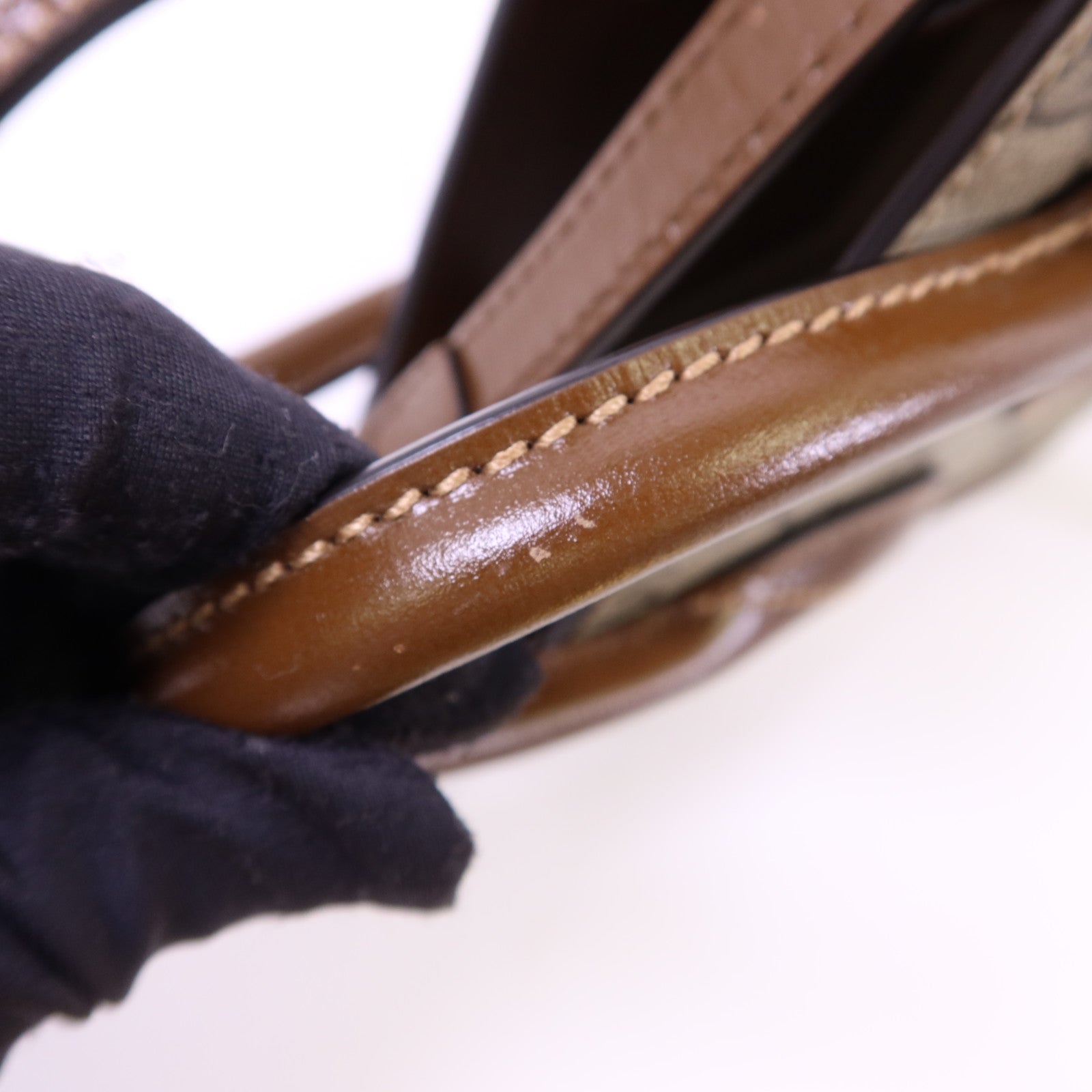 GUCCI 塗層帆布Interlocking G Mini Tote Bag金扣手挽肩背兩用袋