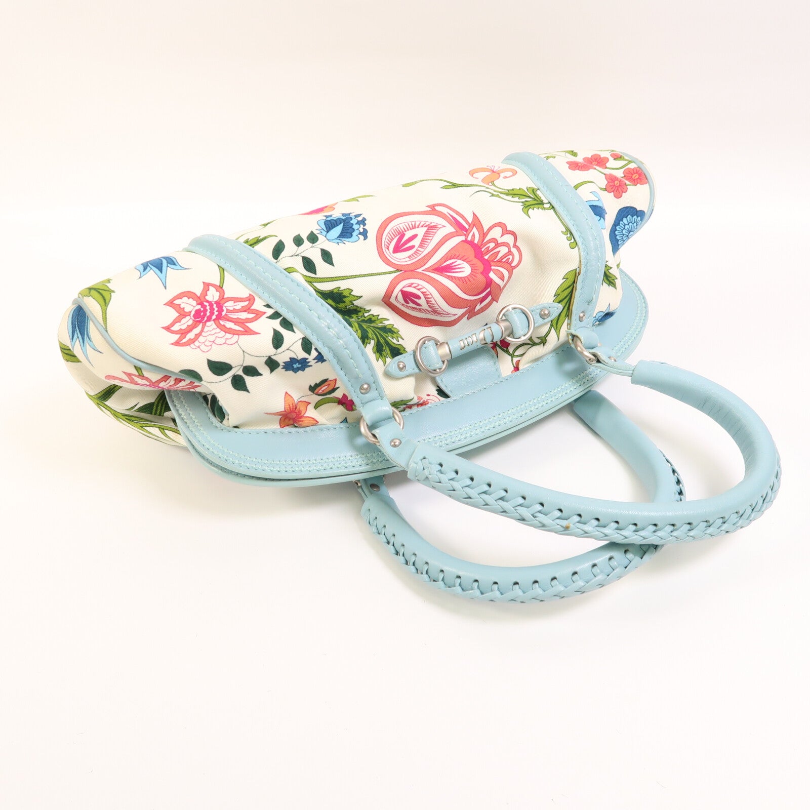 Dior 帆布Hand Bag銀扣手挽袋