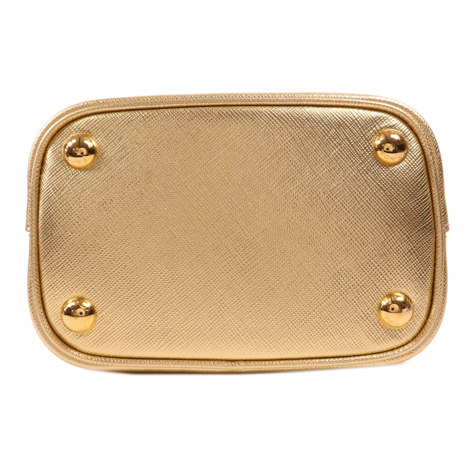 PRADA 牛皮皮革Panier金扣手挽肩背兩用袋