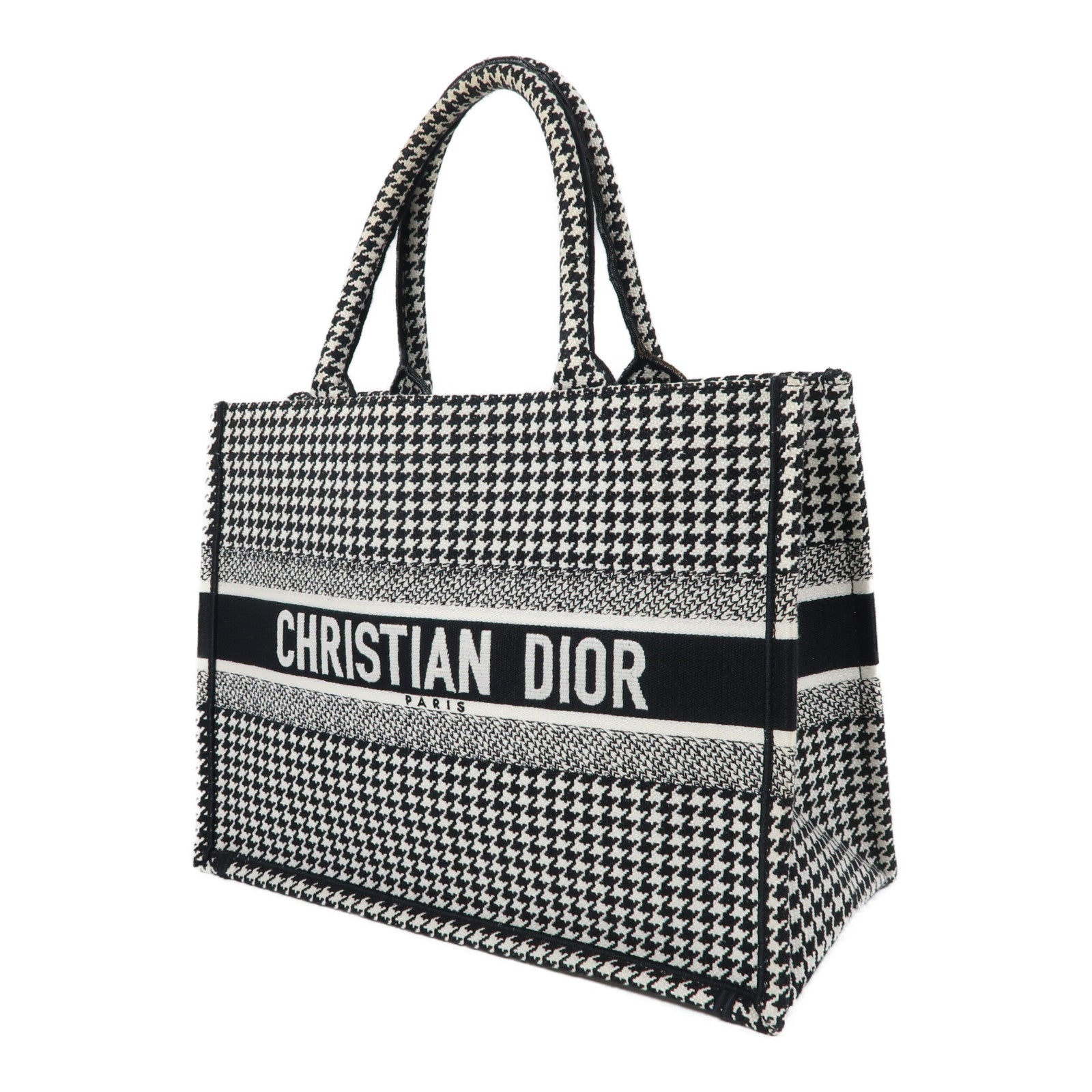 Dior 帆布Book Tote手挽袋黑色/白色