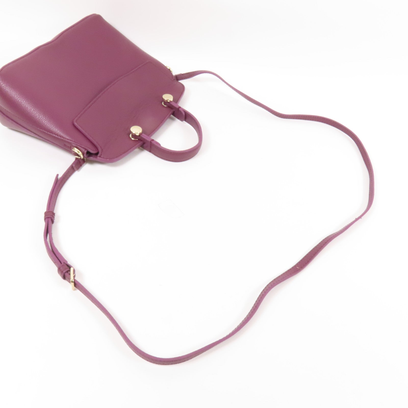 Furla 牛皮皮革Shoulder Bag金扣手挽肩背兩用袋