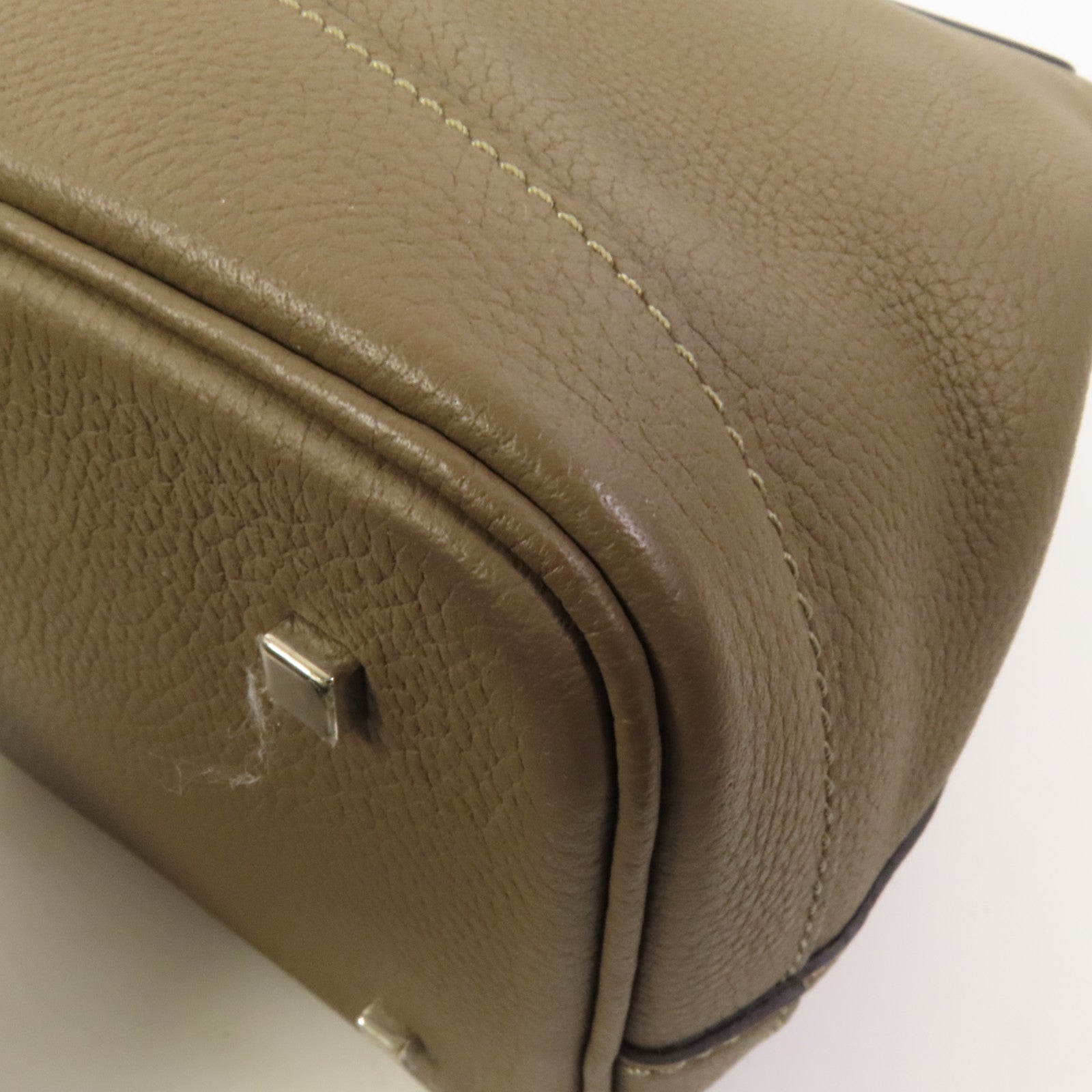 SELECTION 【激減優惠】牛皮皮革Moynat Gaby Bag銀扣手挽肩背兩用袋