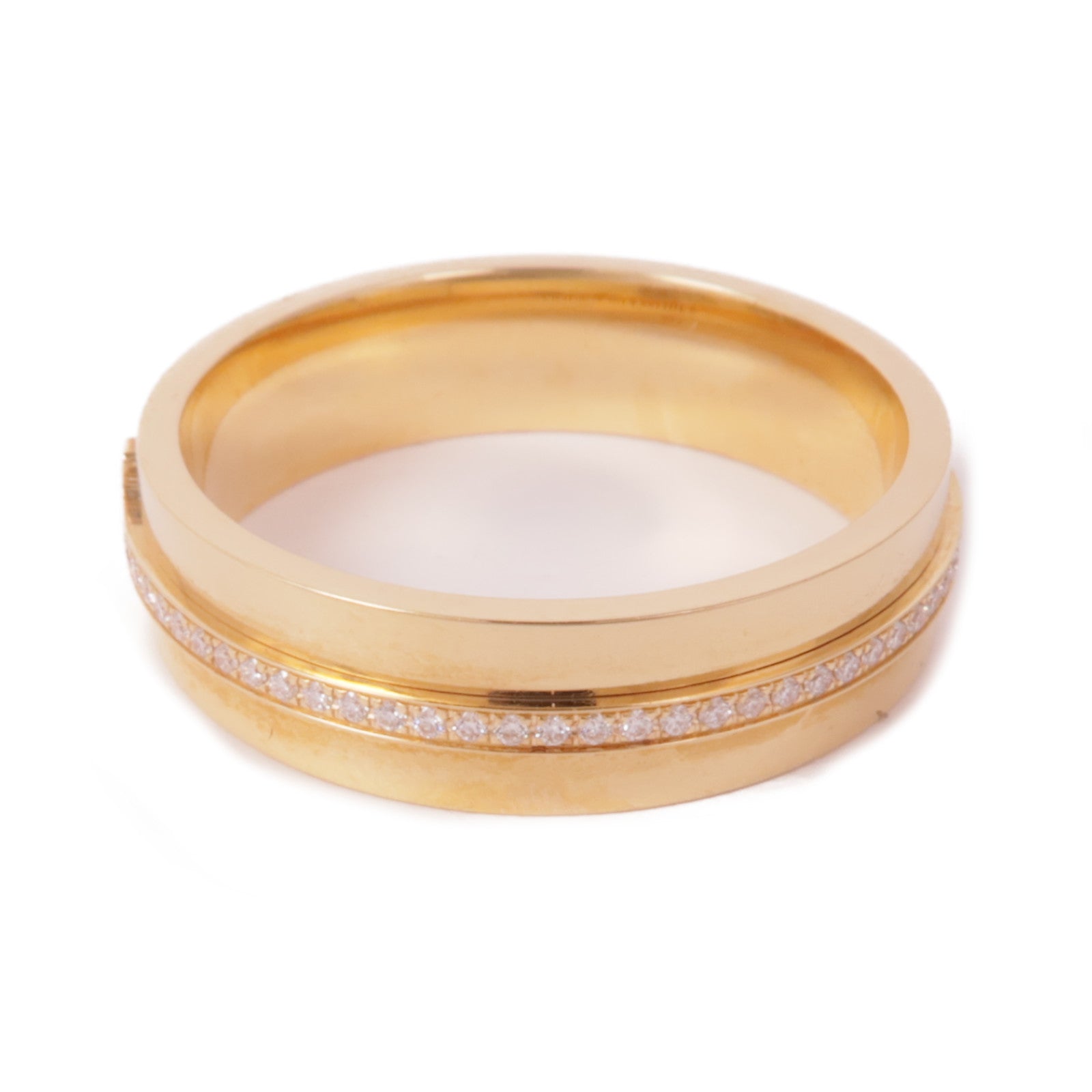 TIFFANY＆CO 18K玫瑰金T Narrow Diamond Ring鑽石戒指US#8.75