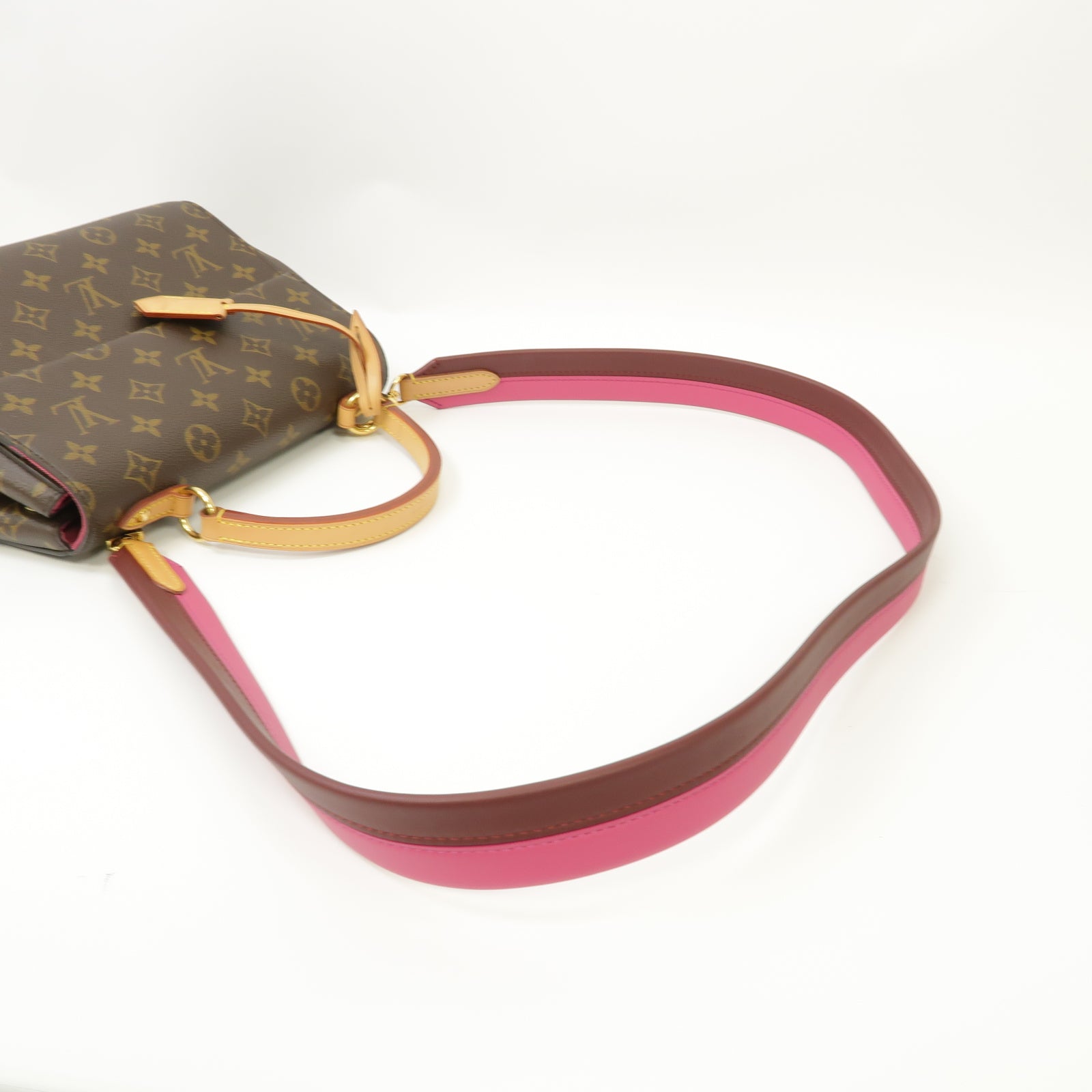 LOUIS VUITTON Monogram Cluny BB金扣手挽肩背兩用袋啡色