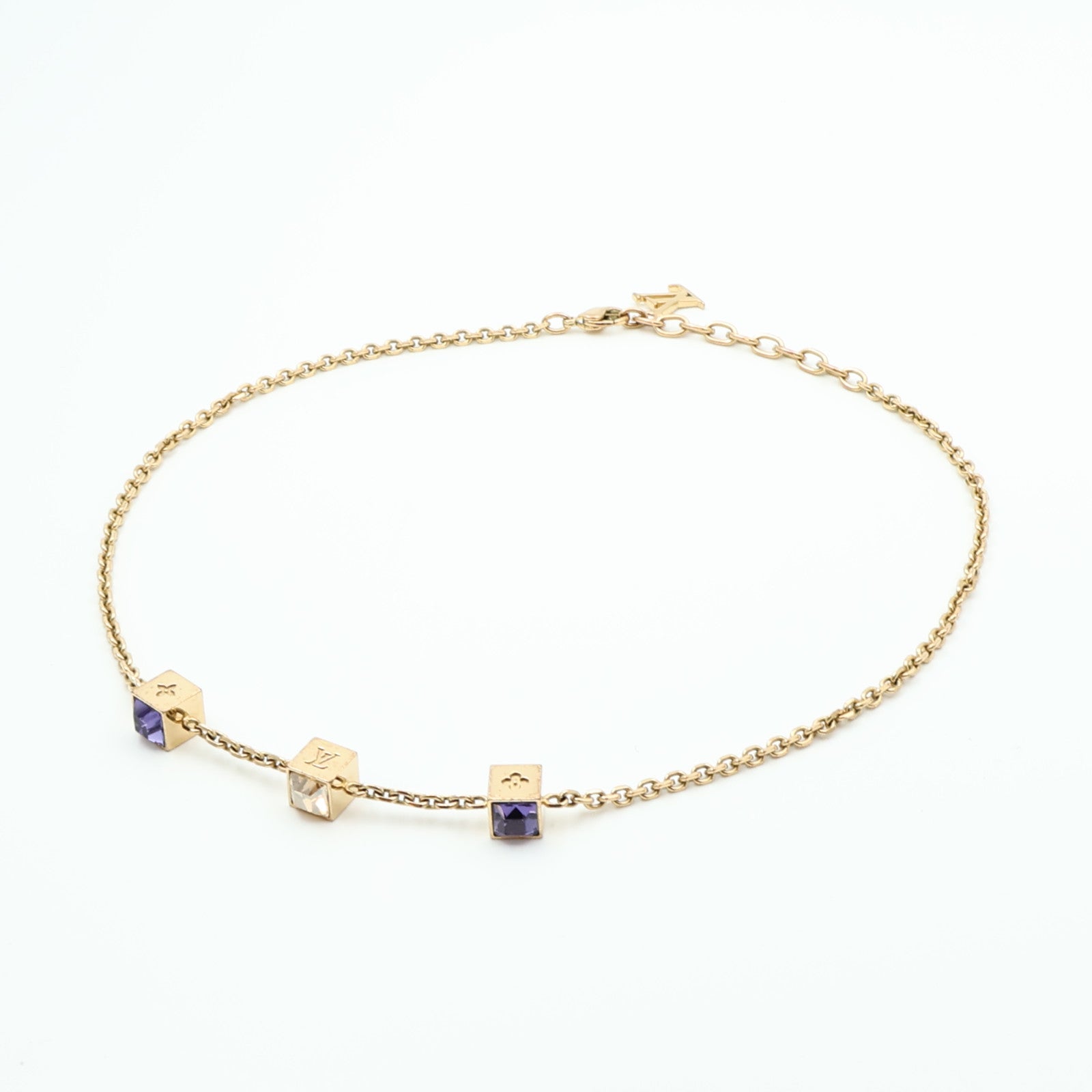 LOUIS VUITTON 金屬Collier Gamble Necklace項鍊