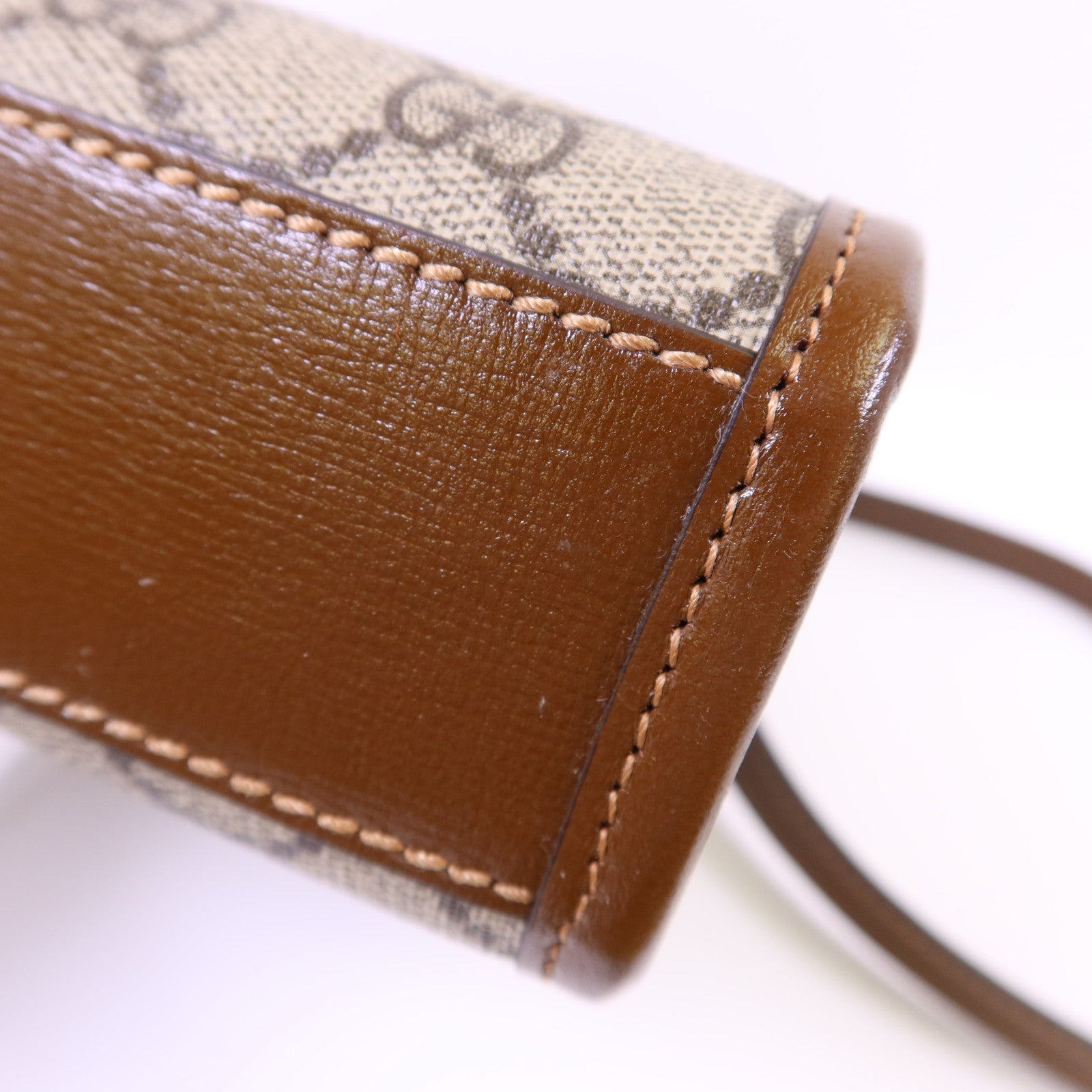 GUCCI 塗層帆布Interlocking G Mini Tote Bag金扣手挽肩背兩用袋