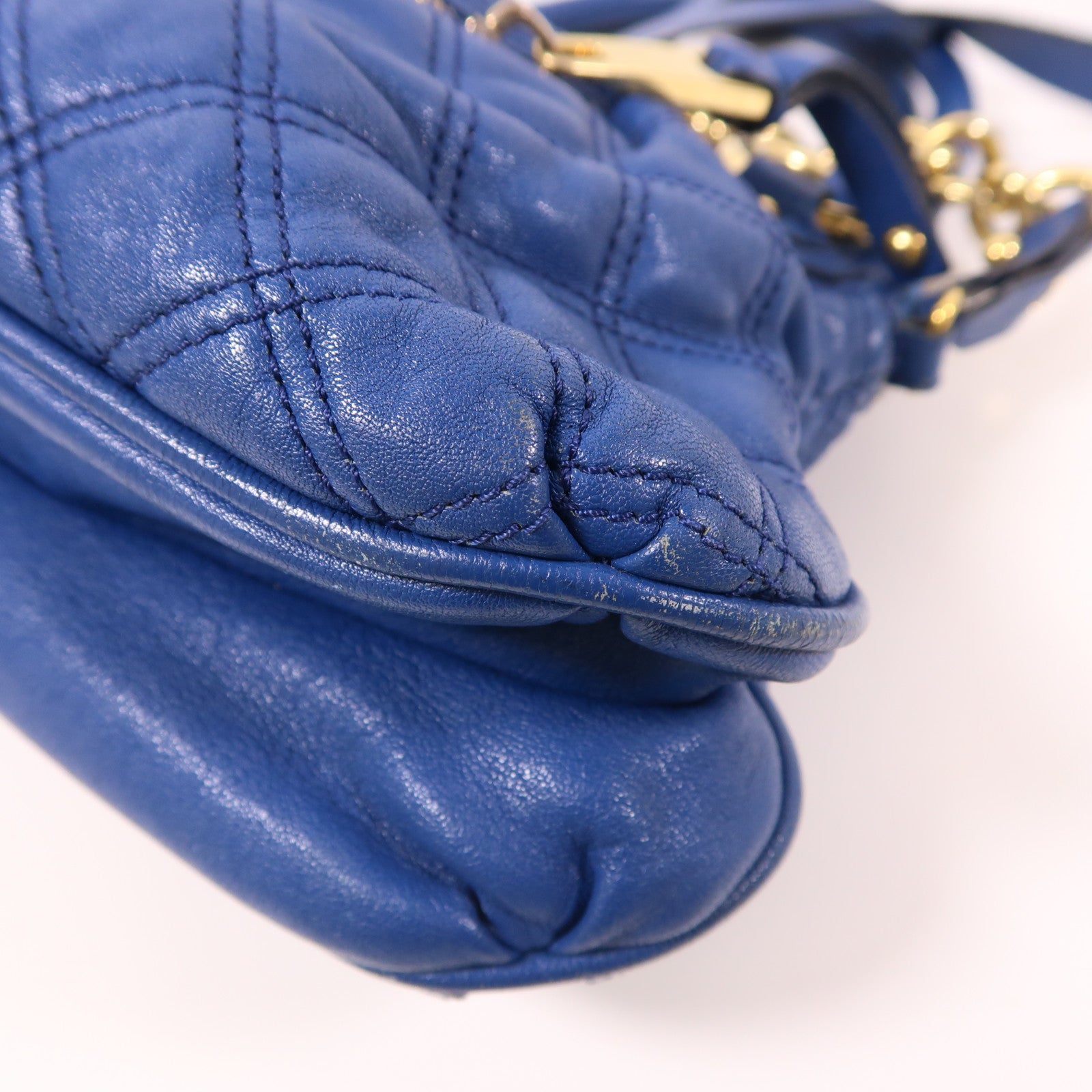 MARC JACOBS 牛皮皮革2 Way Bag金扣鏈帶手挽肩背兩用袋