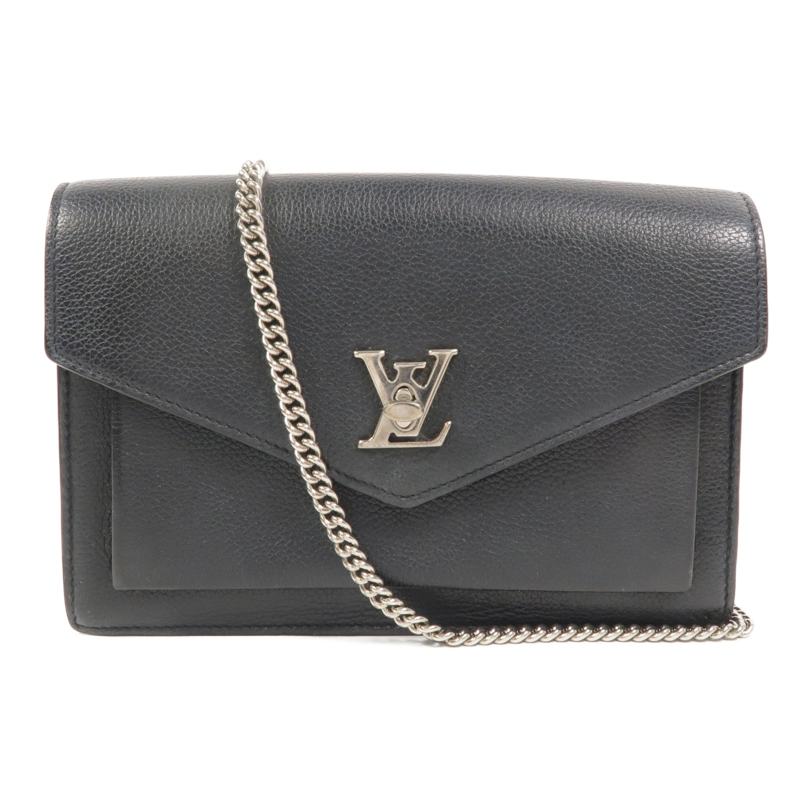 LOUIS VUITTON 牛皮皮革Mylockme鏈帶肩背袋