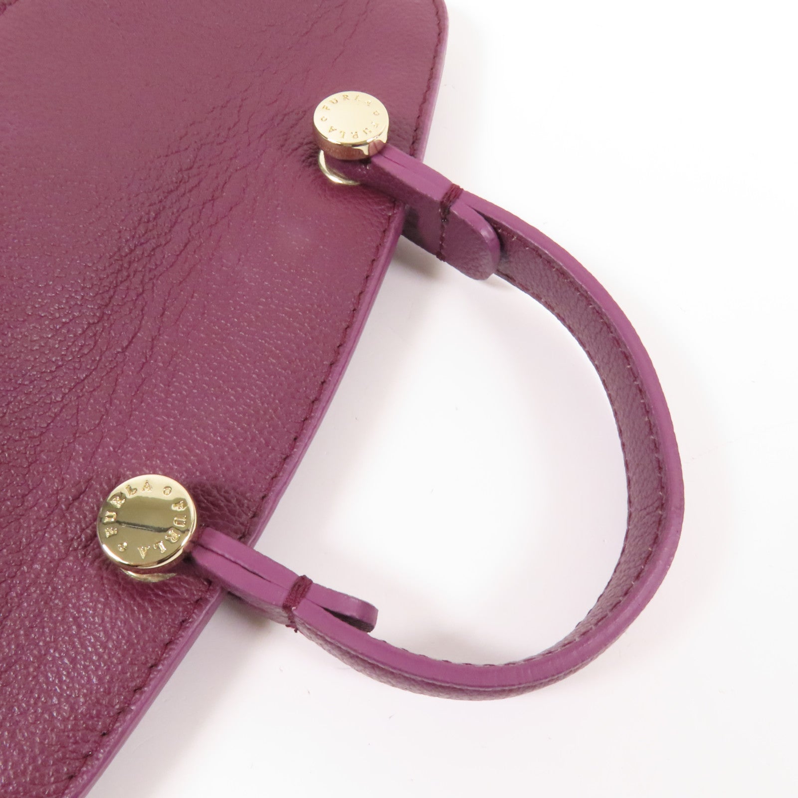 Furla 牛皮皮革Shoulder Bag金扣手挽肩背兩用袋