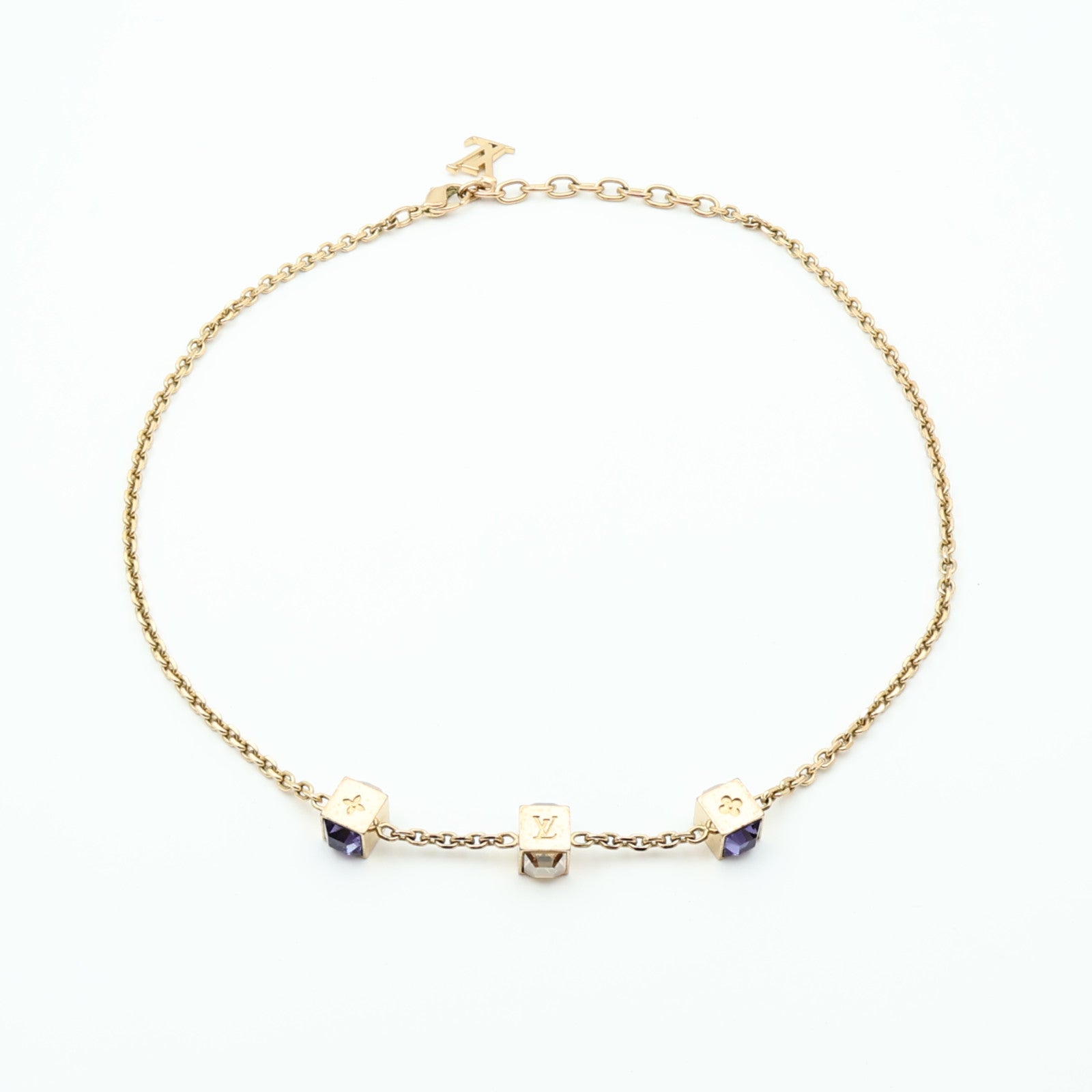 LOUIS VUITTON 金屬Collier Gamble Necklace項鍊