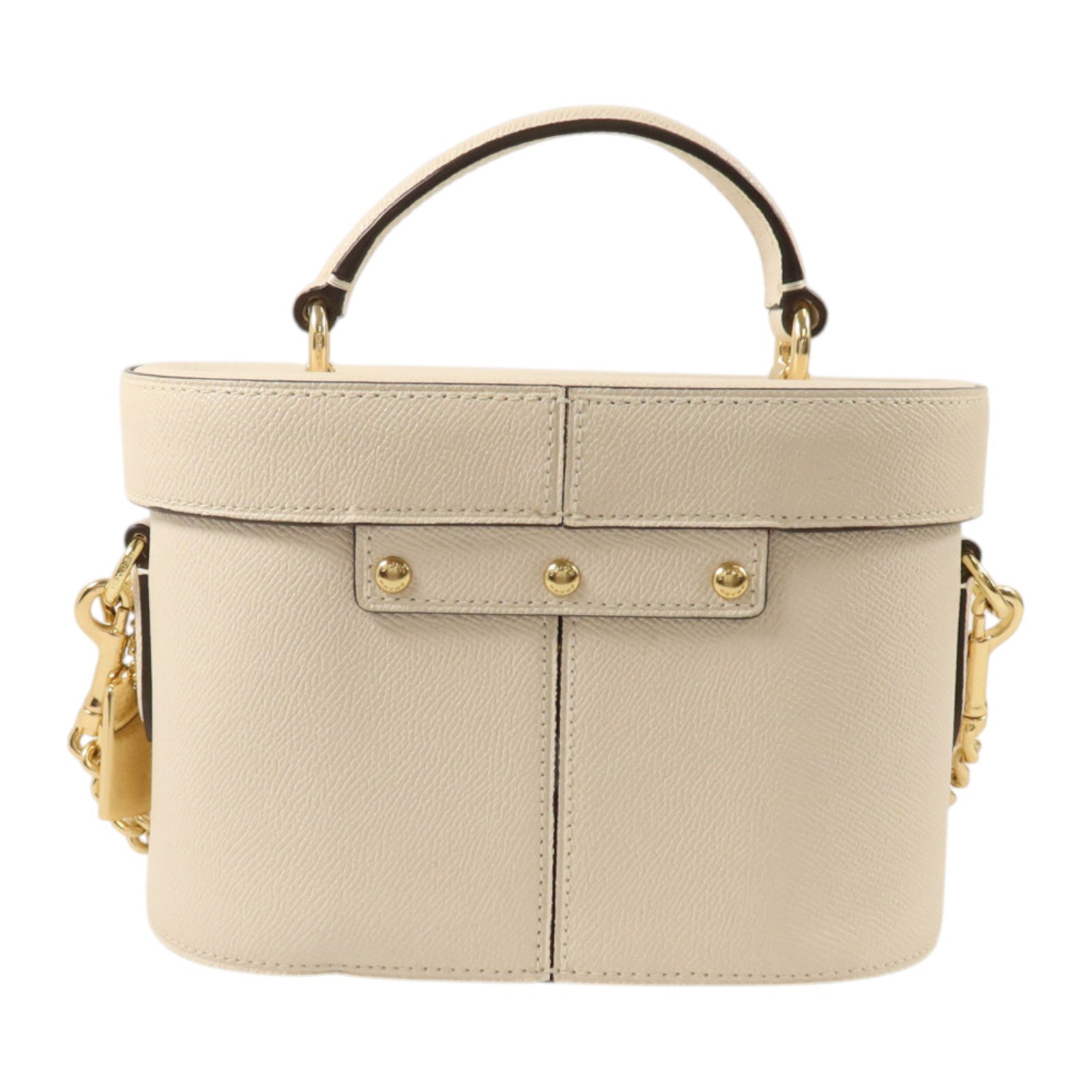 COACH 牛皮皮革2Way Shoulder Bag金扣手挽肩背兩用袋
