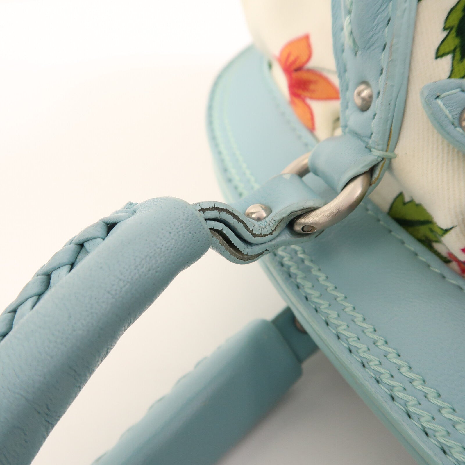 Dior 帆布Hand Bag銀扣手挽袋