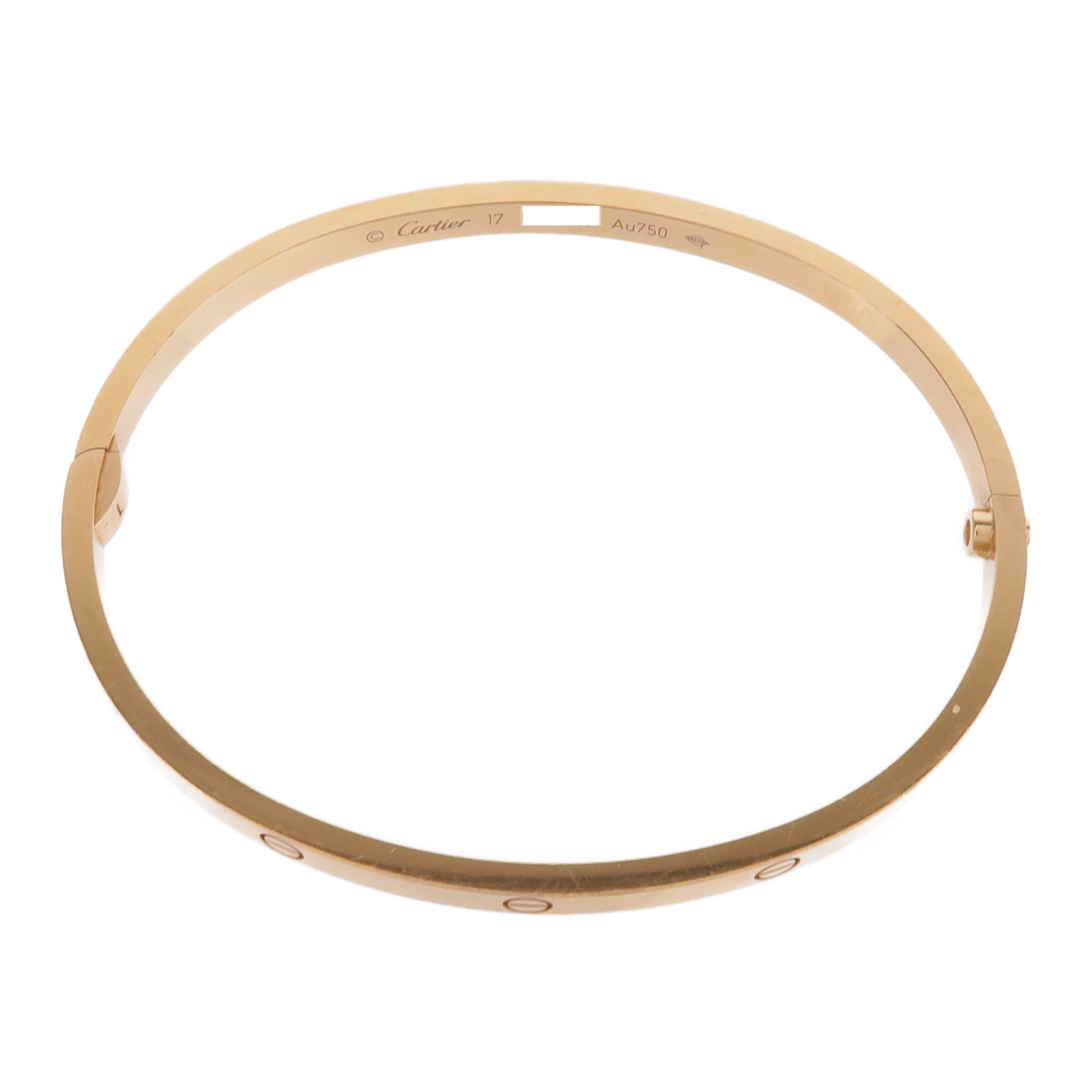 CARTIER 18K玫瑰金Love Bracelet Small Model手鐲Cartier#17