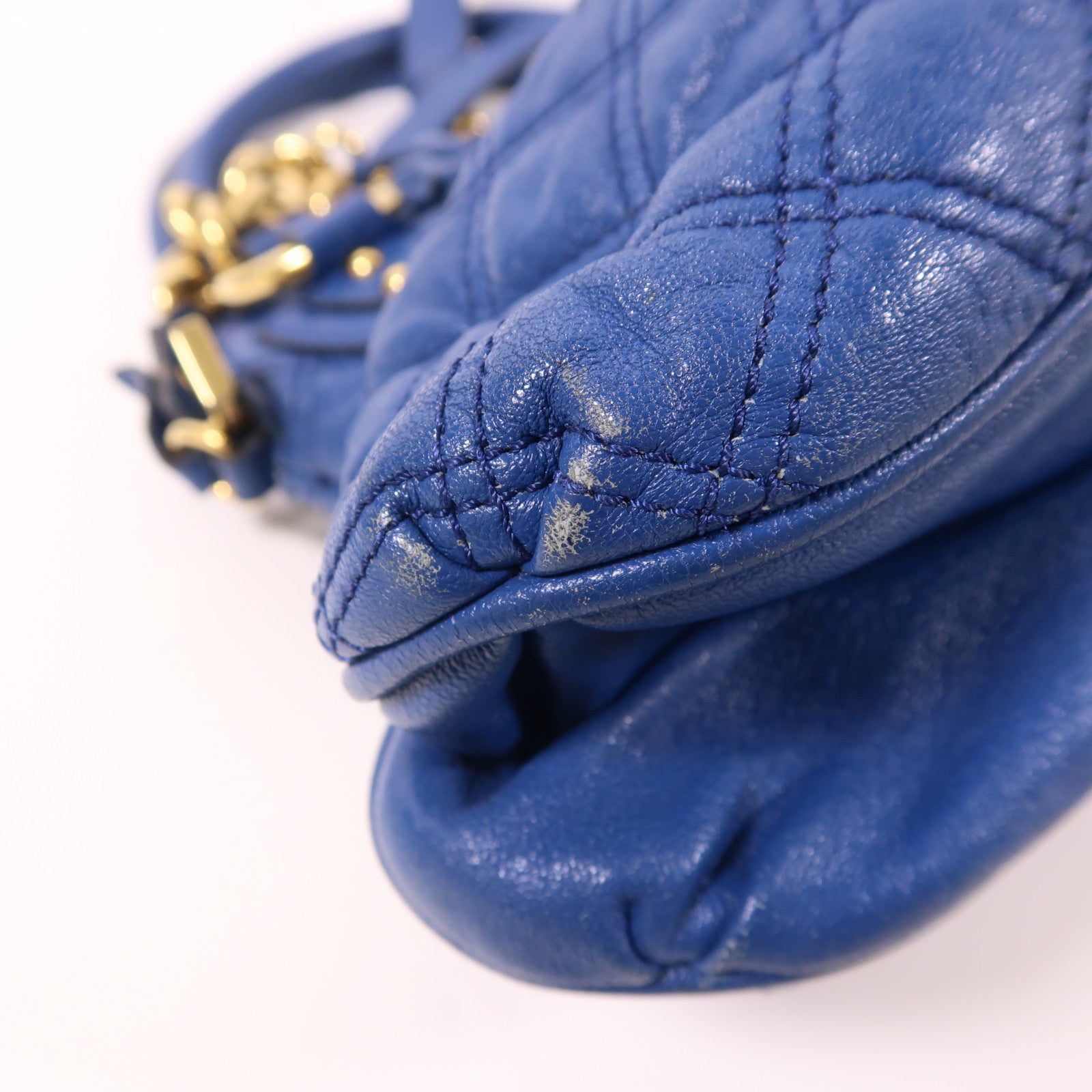 MARC JACOBS 牛皮皮革2 Way Bag金扣鏈帶手挽肩背兩用袋