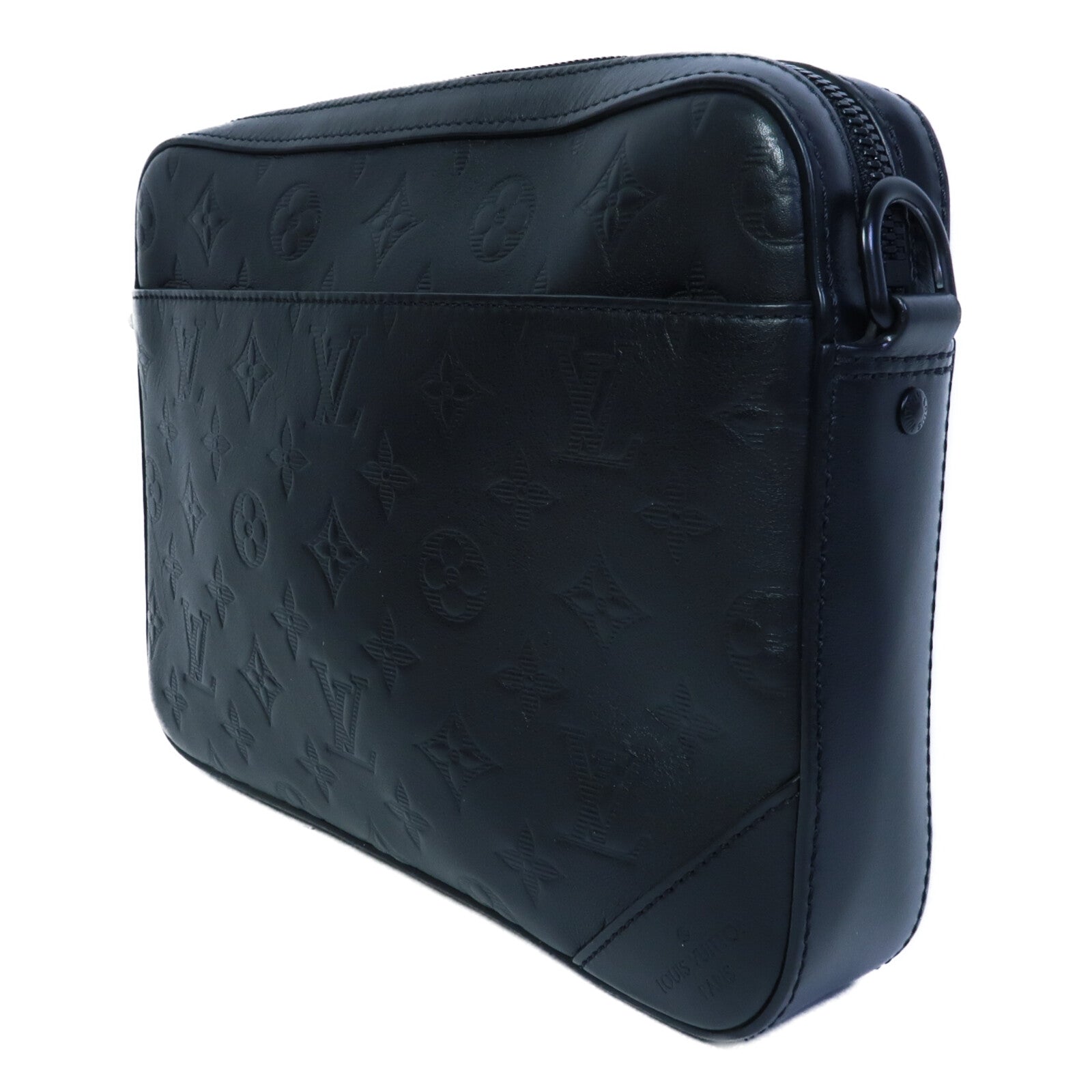 LOUIS VUITTON Monogam Shadow Dou Messenger Bag肩背袋
