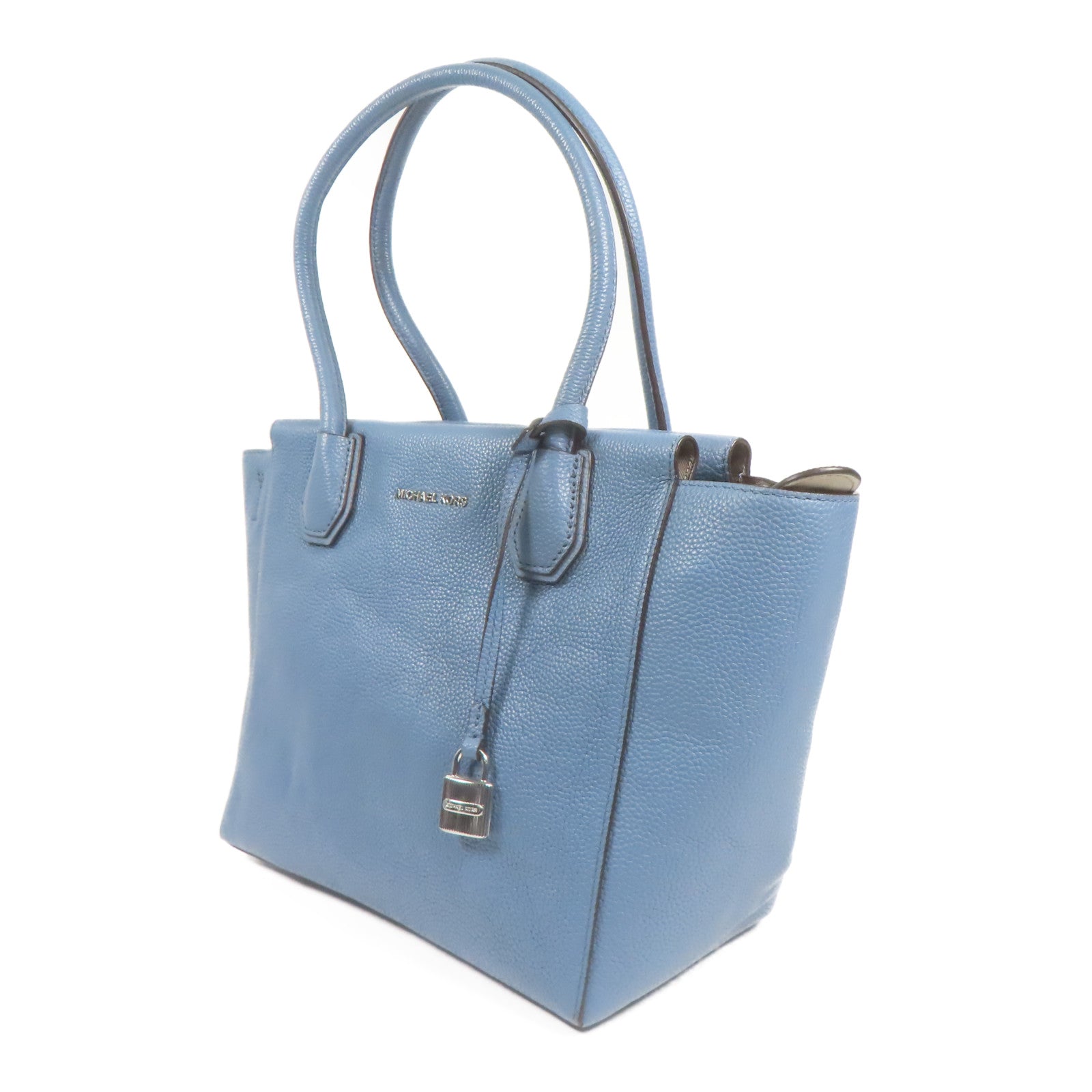 Michael Kors 牛皮皮革Shoulder Bag銀扣手挽肩背兩用袋