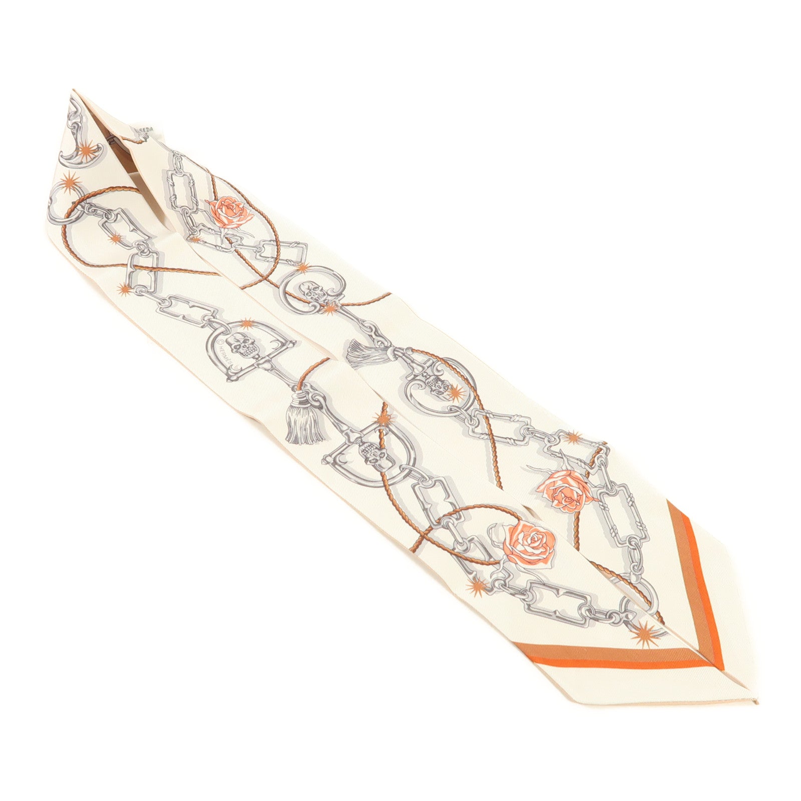 HERMES 絲質Twilly絲巾