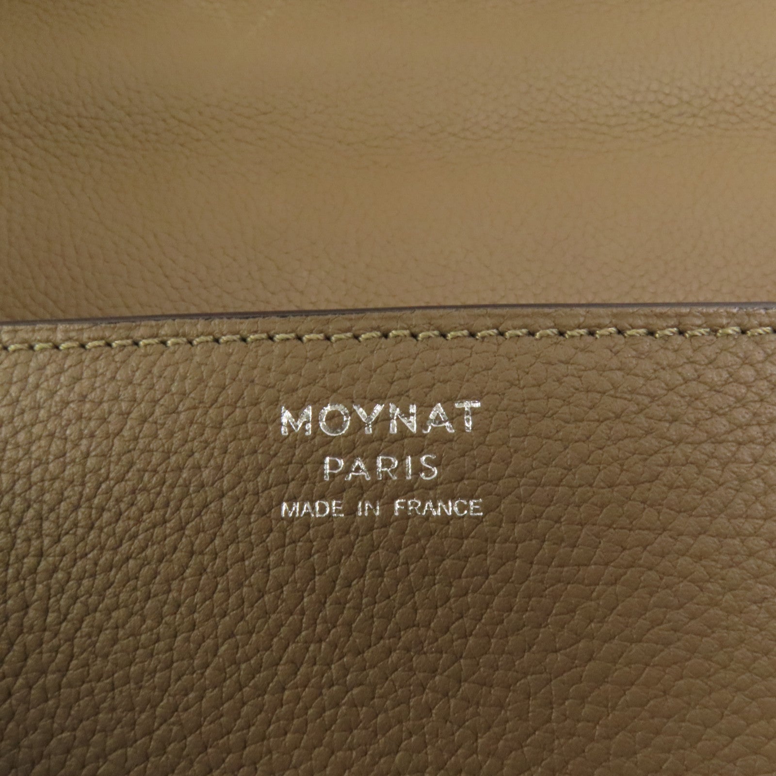 SELECTION 【激減優惠】牛皮皮革Moynat Gaby Bag銀扣手挽肩背兩用袋