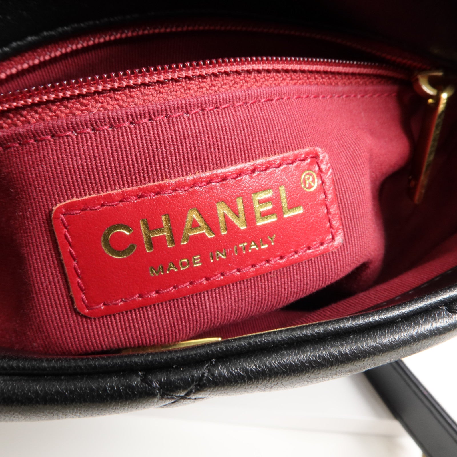 CHANEL 【激減優惠】羊皮皮革COCO Mail Crossbody Bag金扣金鏈肩背包