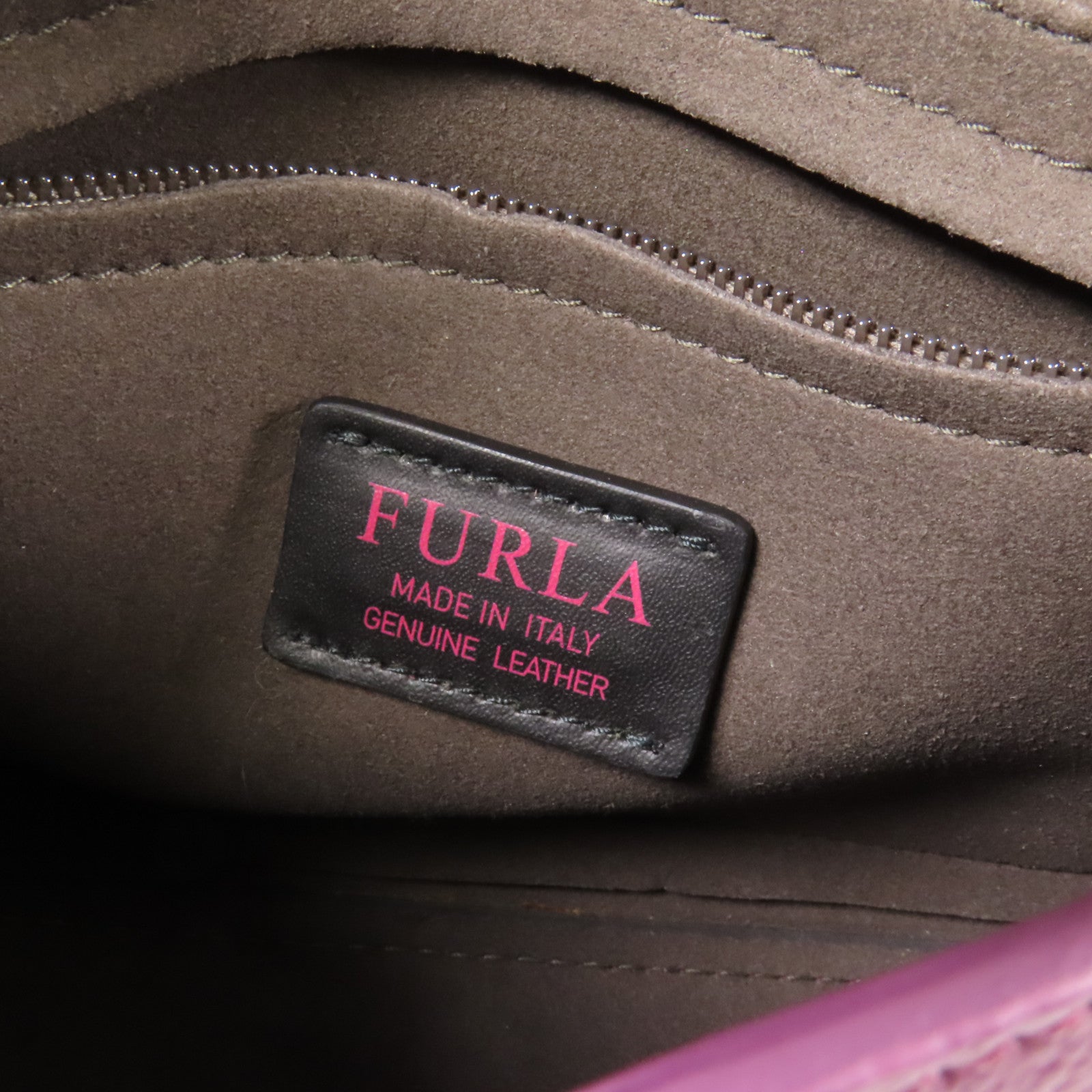 Furla 牛皮皮革Shoulder Bag金扣手挽肩背兩用袋