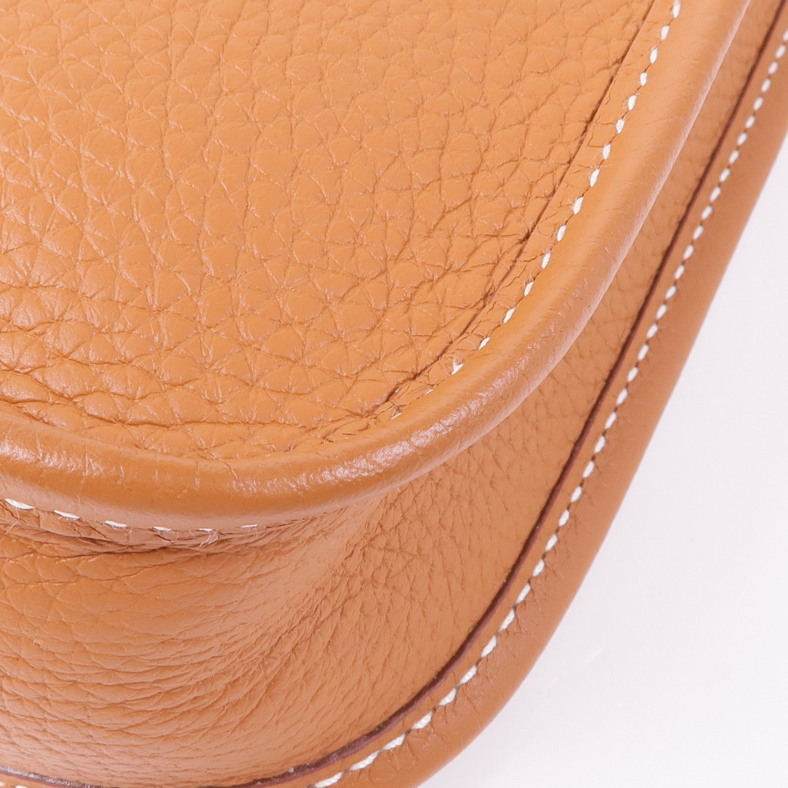 HERMES Togo皮革Evelyne TPM金扣肩背袋Golde