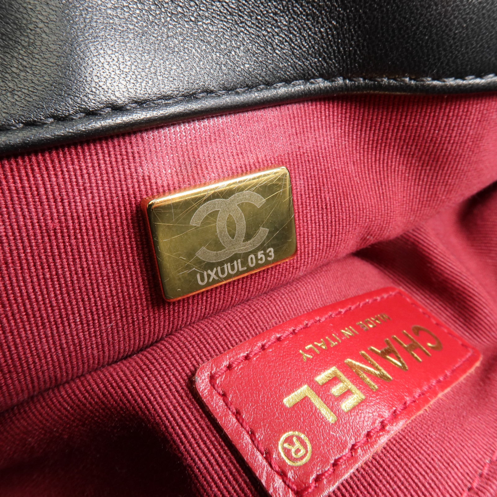 CHANEL 【激減優惠】羊皮皮革COCO Mail Crossbody Bag金扣金鏈肩背包