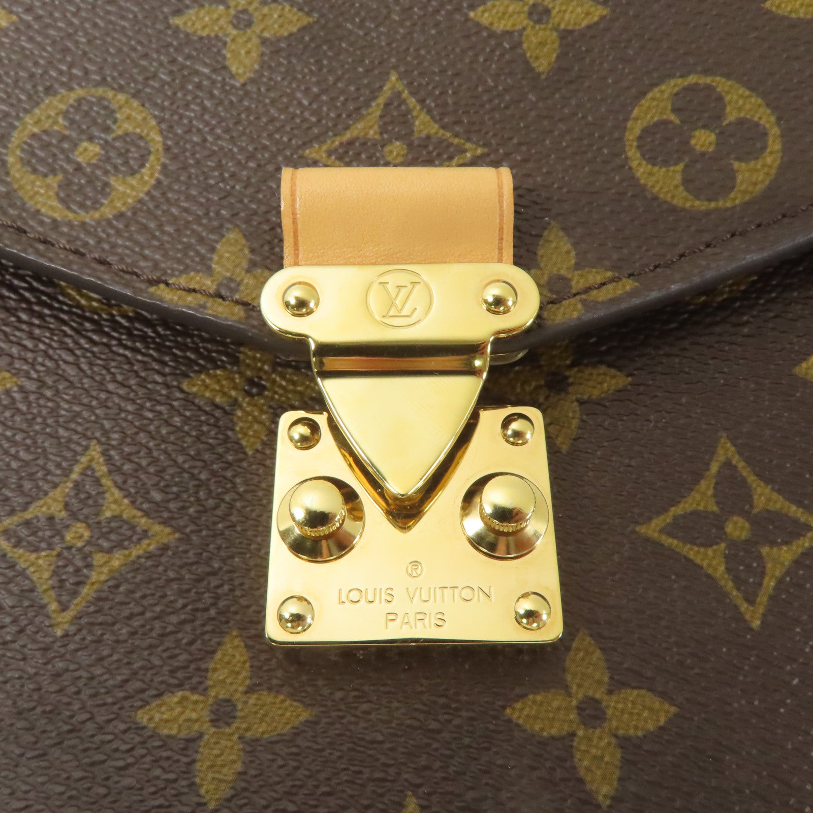 LOUIS VUITTON Monogram Pochette Metis金扣手挽肩背兩用袋啡色