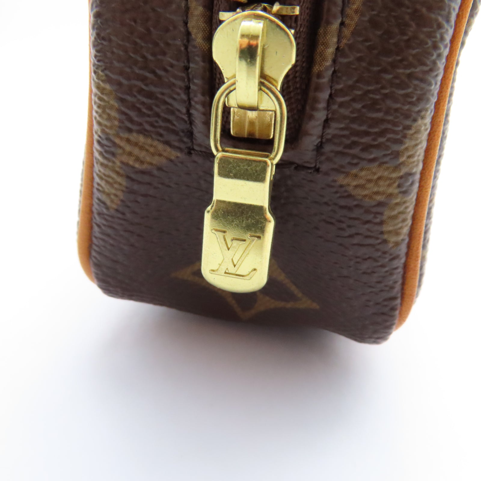 LOUIS VUITTON Monogram Trousse Wapity Pouch金扣零錢包啡色