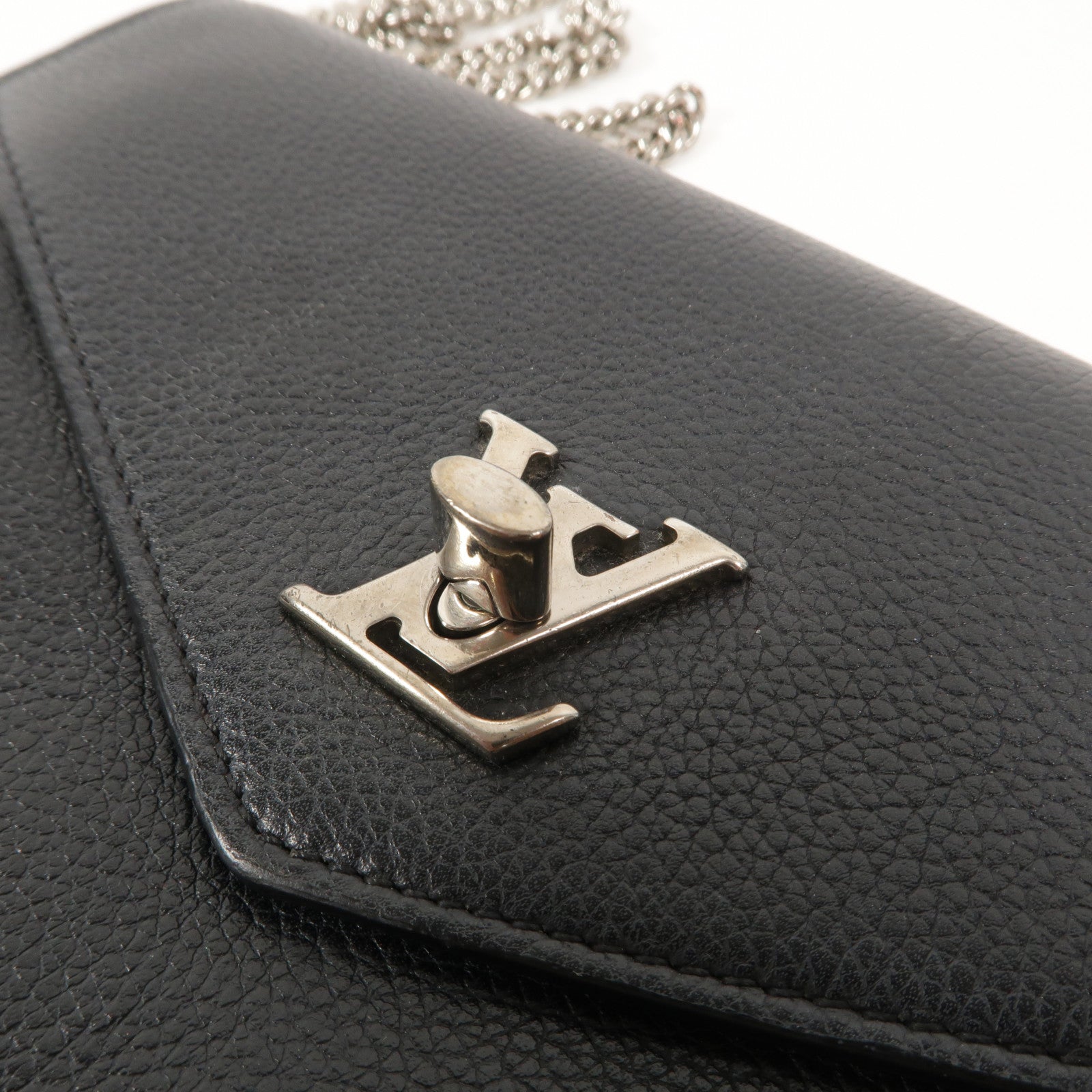 LOUIS VUITTON 牛皮皮革Mylockme鏈帶肩背袋