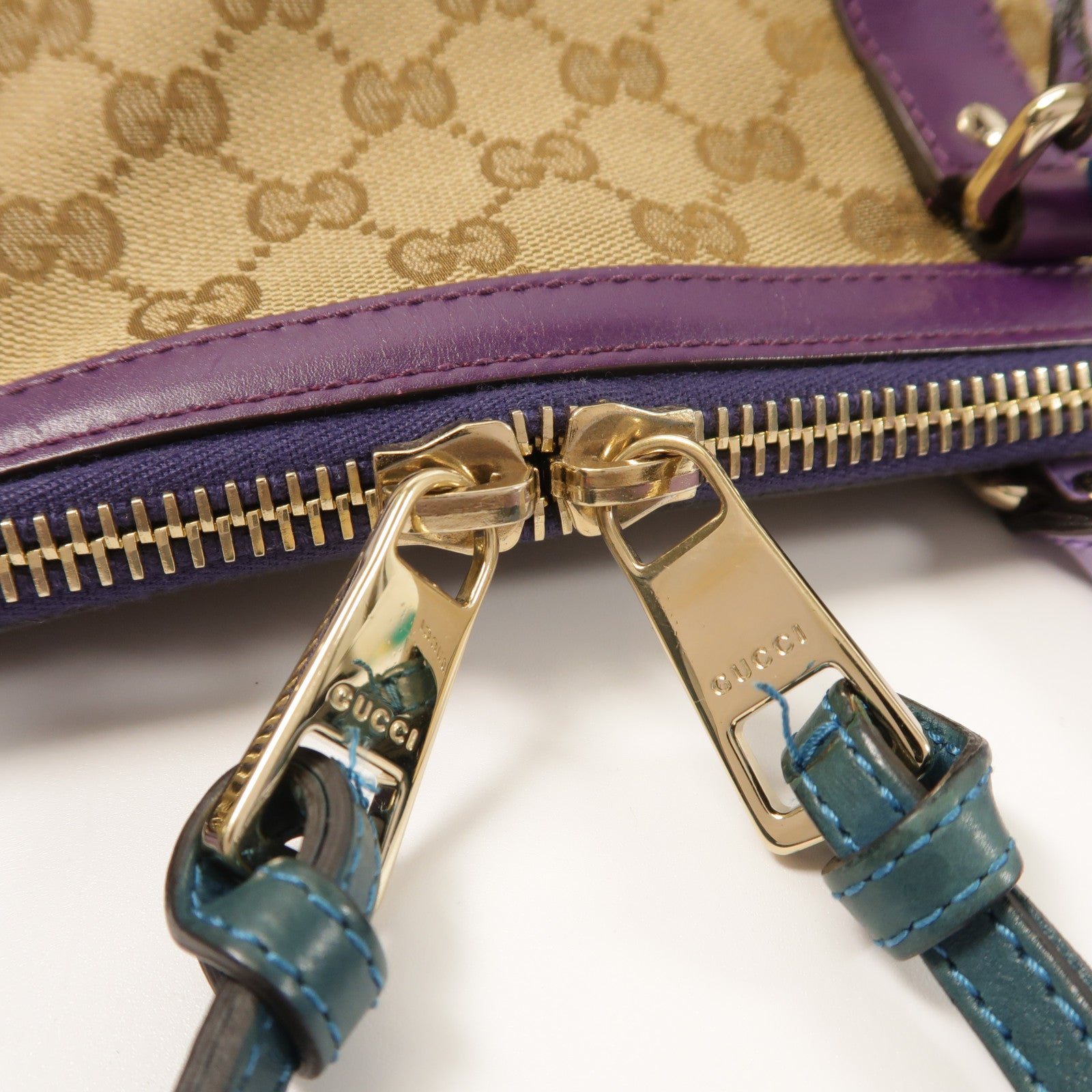 GUCCI 帆布Tote Bag金扣手挽袋