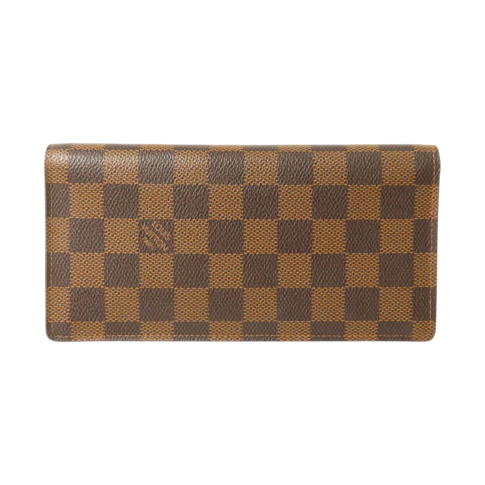 LOUIS VUITTON Damier Portefeuille Brazza金扣長錢包