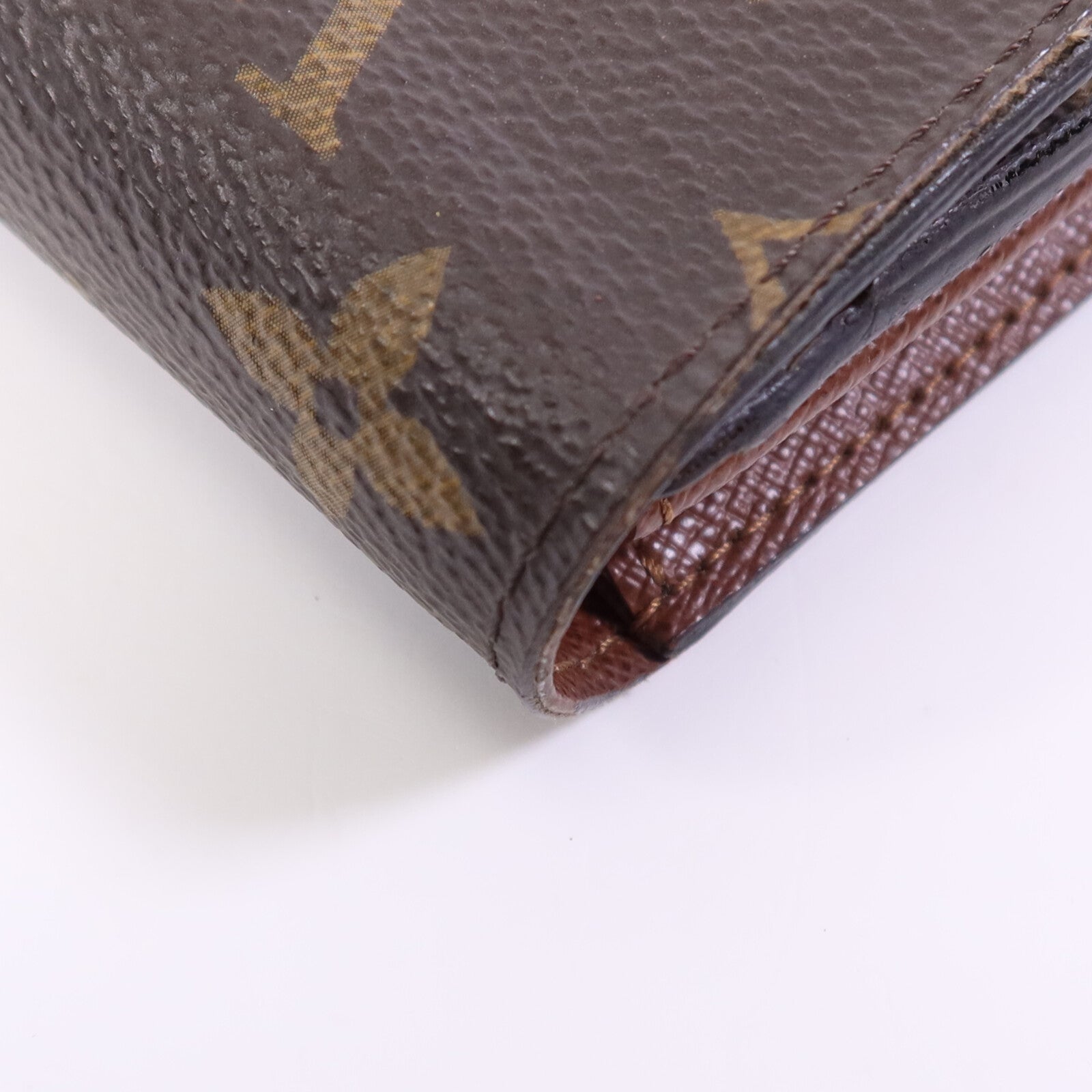 LOUIS VUITTON Monogram Sarah Compact Wallet金扣錢包