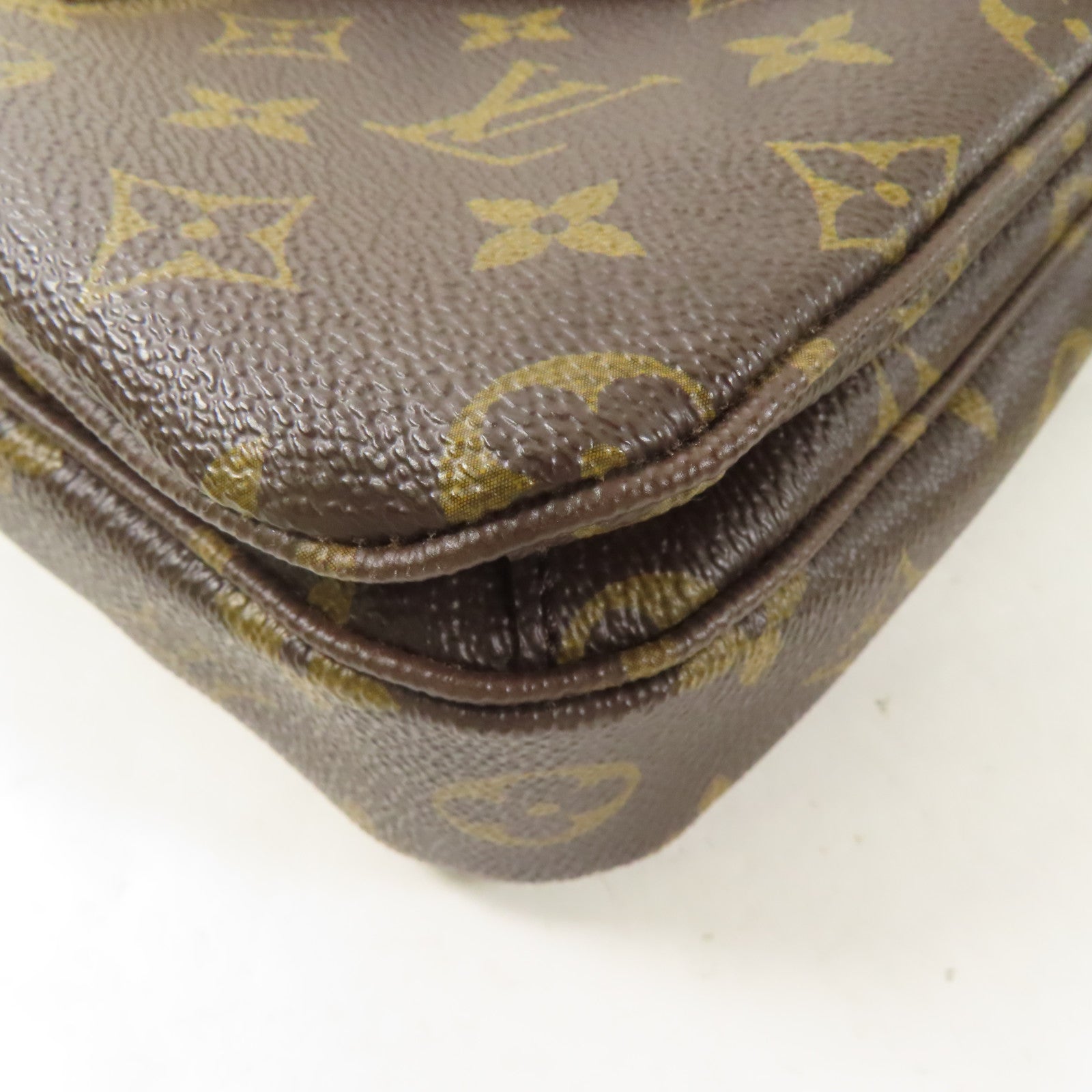 LOUIS VUITTON Monogram Pochette Metis金扣手挽肩背兩用袋啡色