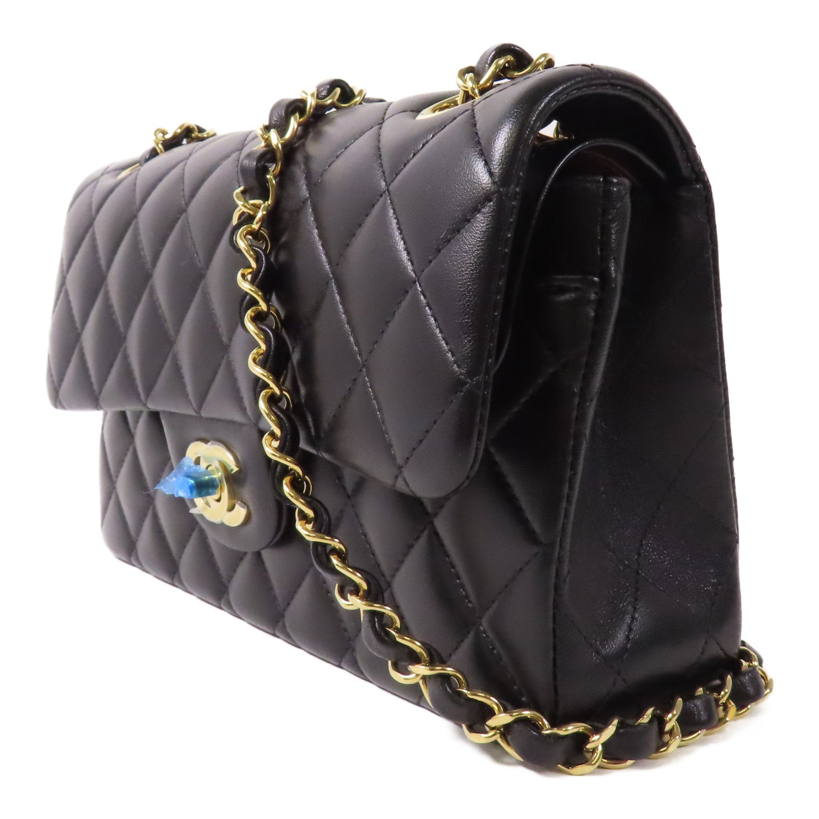 CHANEL 牛皮皮革Classic 23金扣鏈帶肩背袋