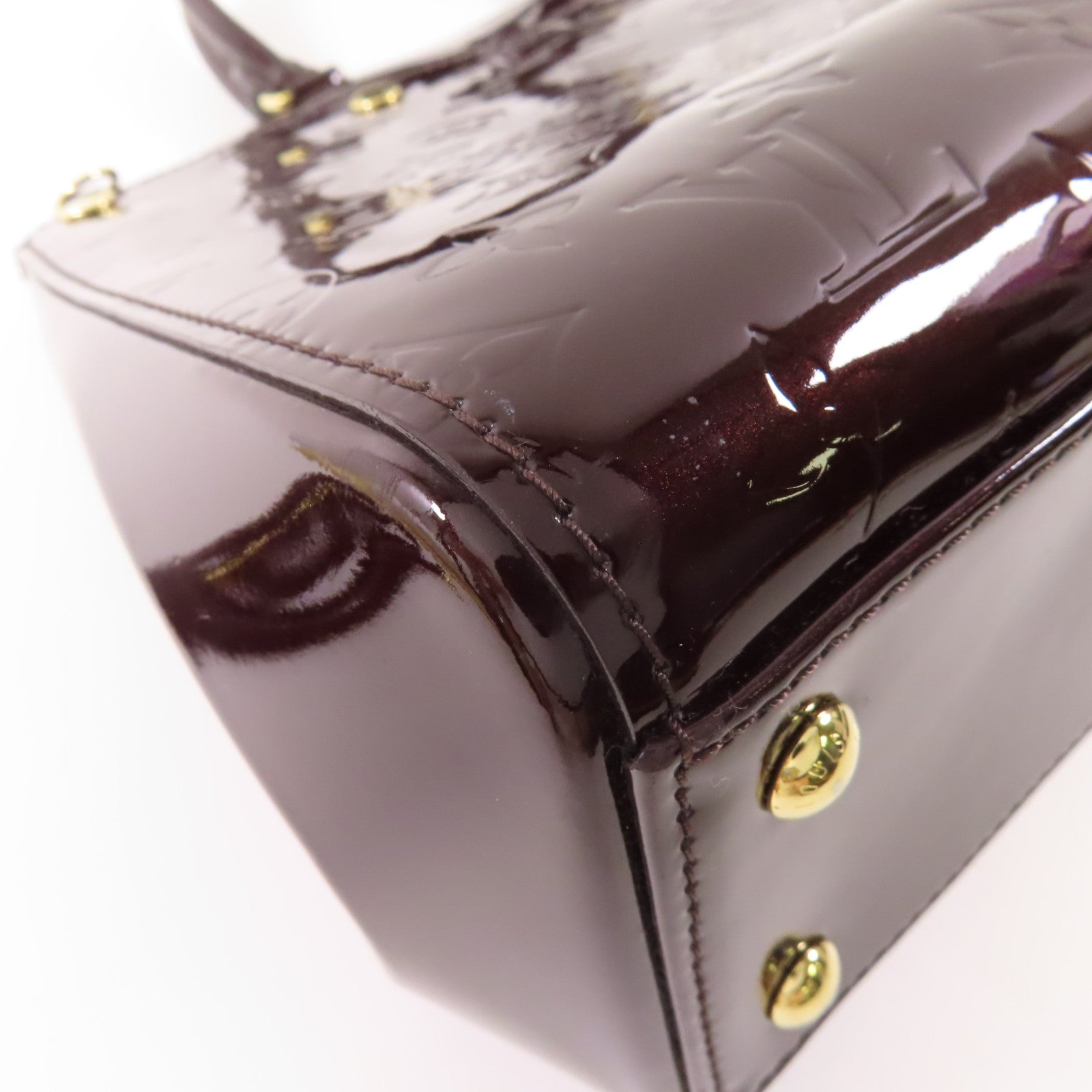 LOUIS VUITTON Vernis Brea MM金扣手挽肩背兩用袋