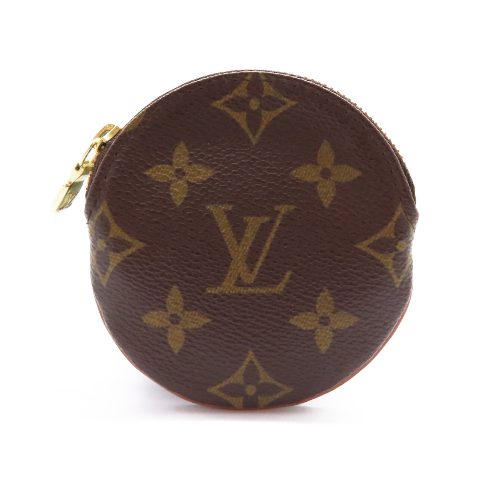 LOUIS VUITTON Monogram Coins Case金扣零錢包啡色