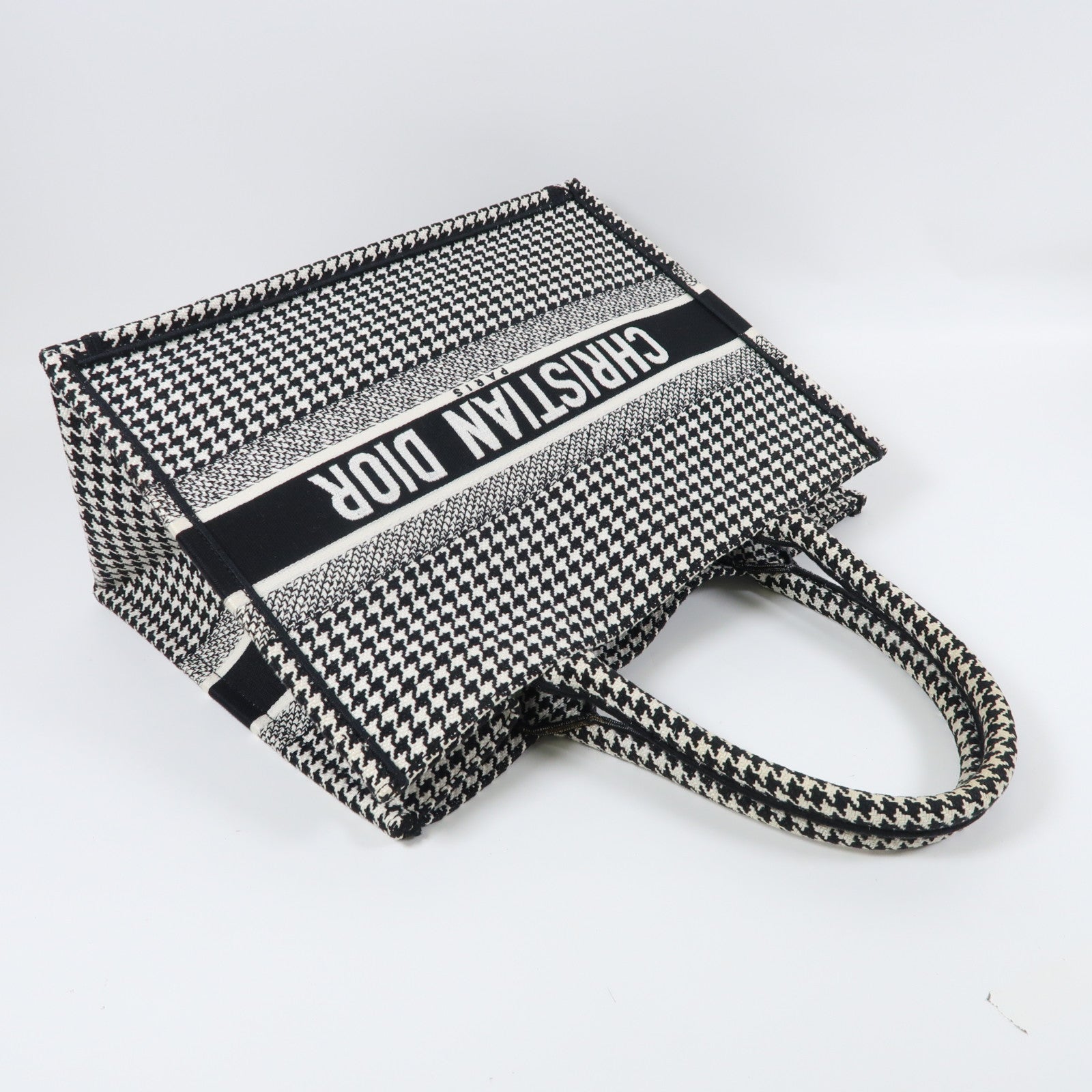 Dior 帆布Book Tote手挽袋黑色/白色