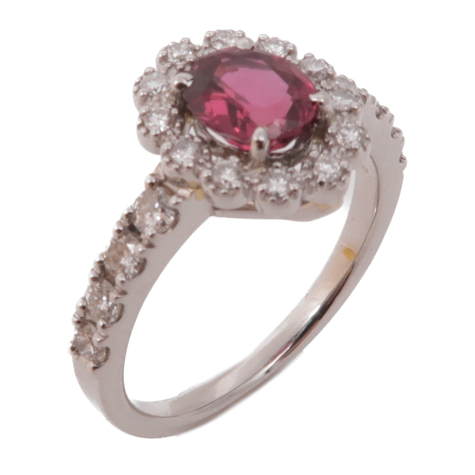 JEWELRY JEWELRY PT900鉑金/紅寶石/鑽石Ruby/Diamond Ring戒指US#6.25