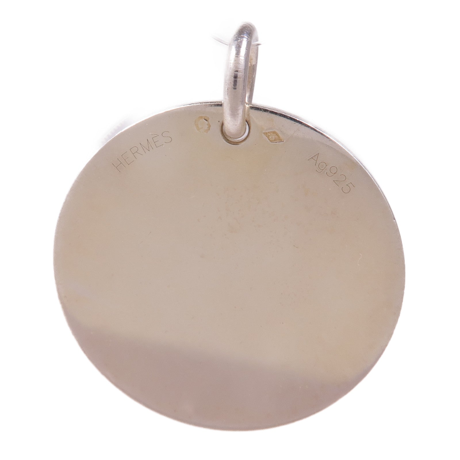 HERMES 925純銀Ex Libris Pendant吊墜