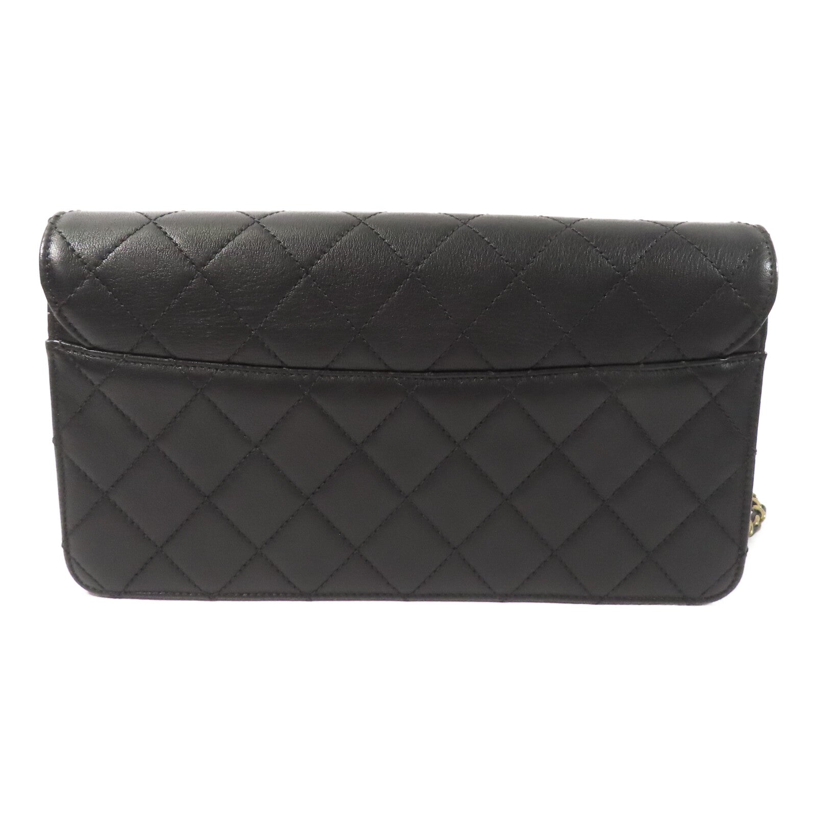 CHANEL 牛皮皮革Beauty Lock Flap鏈帶肩背袋