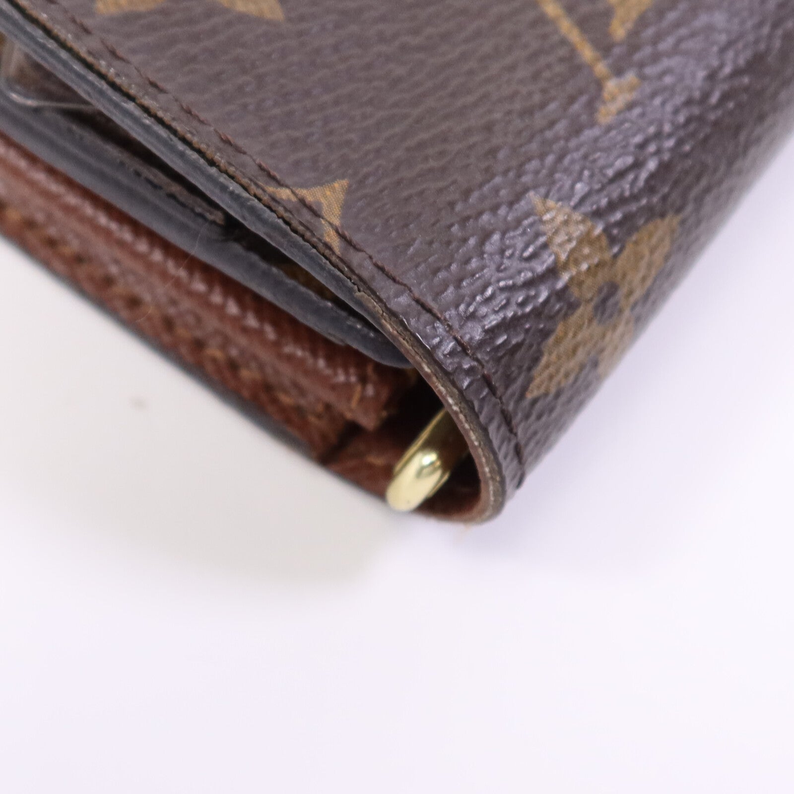 LOUIS VUITTON Monogram Sarah Compact Wallet金扣錢包