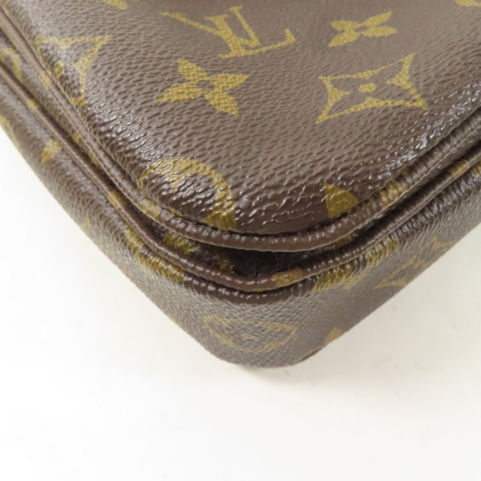 LOUIS VUITTON Monogram Pochette Metis金扣手挽肩背兩用袋啡色