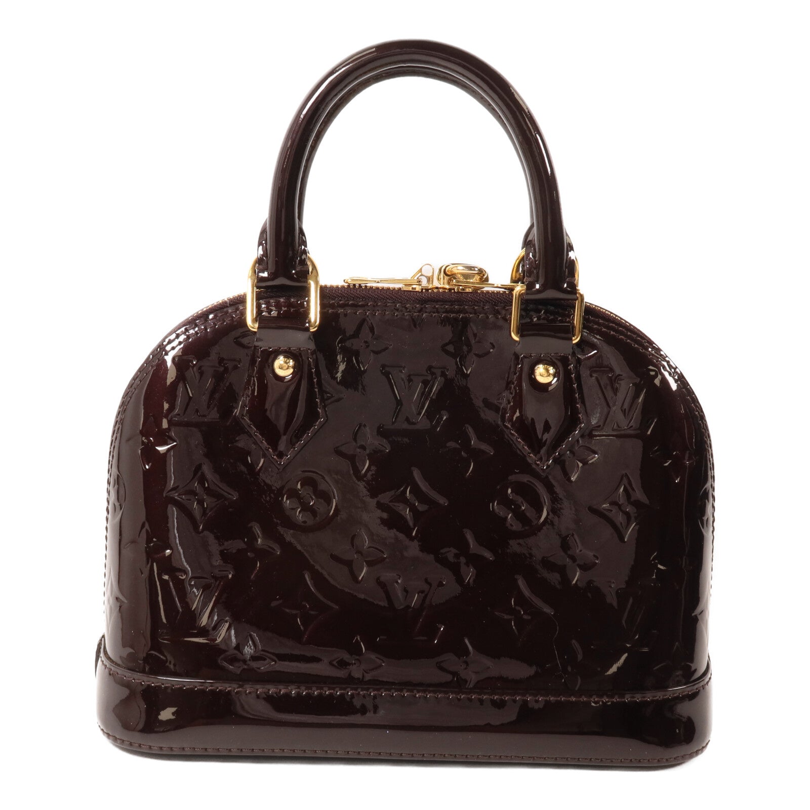 LOUIS VUITTON Monogram Vernis Alma BB手挽肩背兩用袋