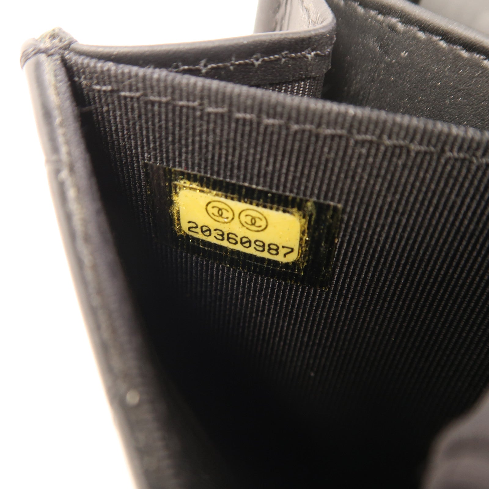 CHANEL 漆皮皮革Card Case銀扣卡片套