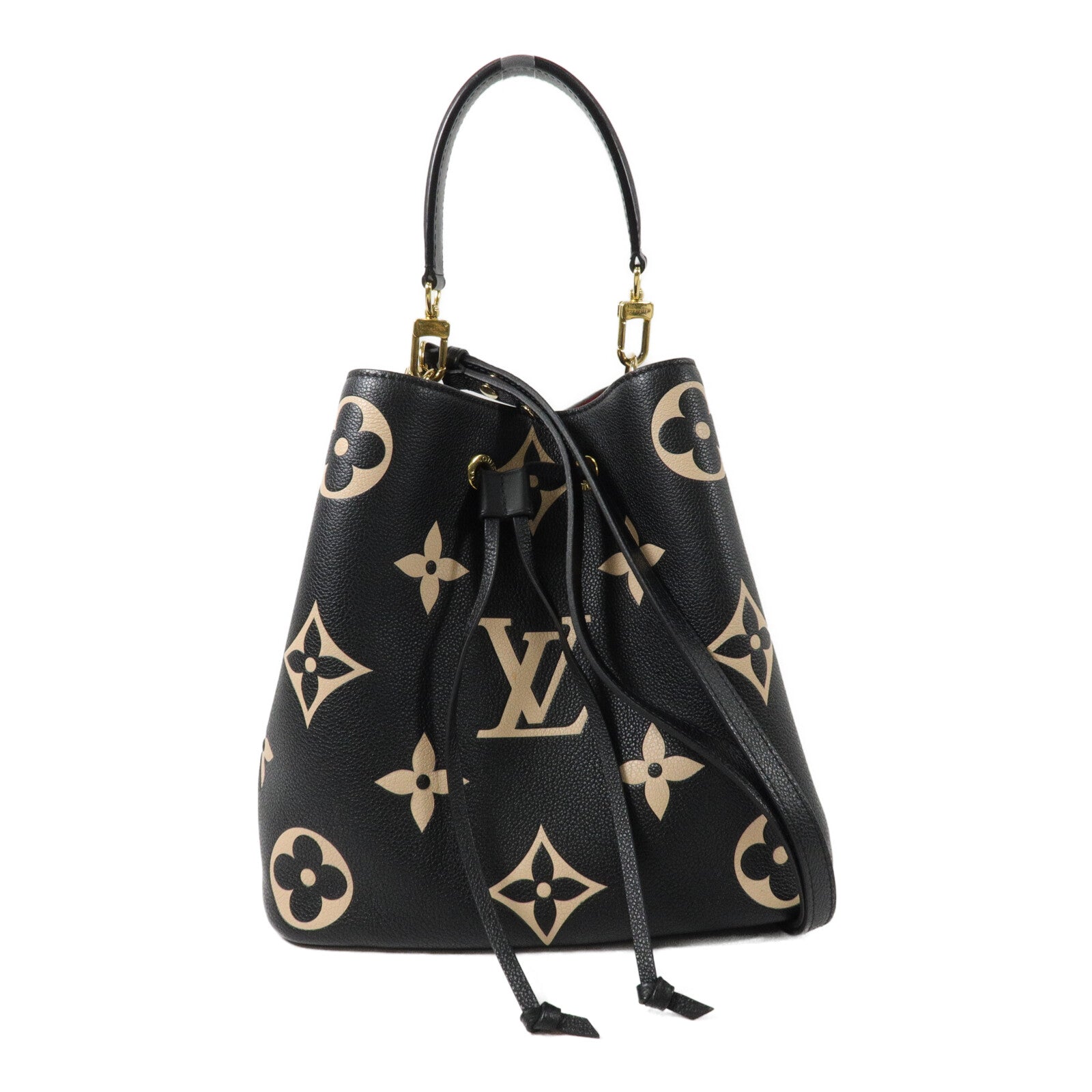 LOUIS VUITTON Monogram Empreinte Bicolor Neo Noe MM手挽肩背兩用袋