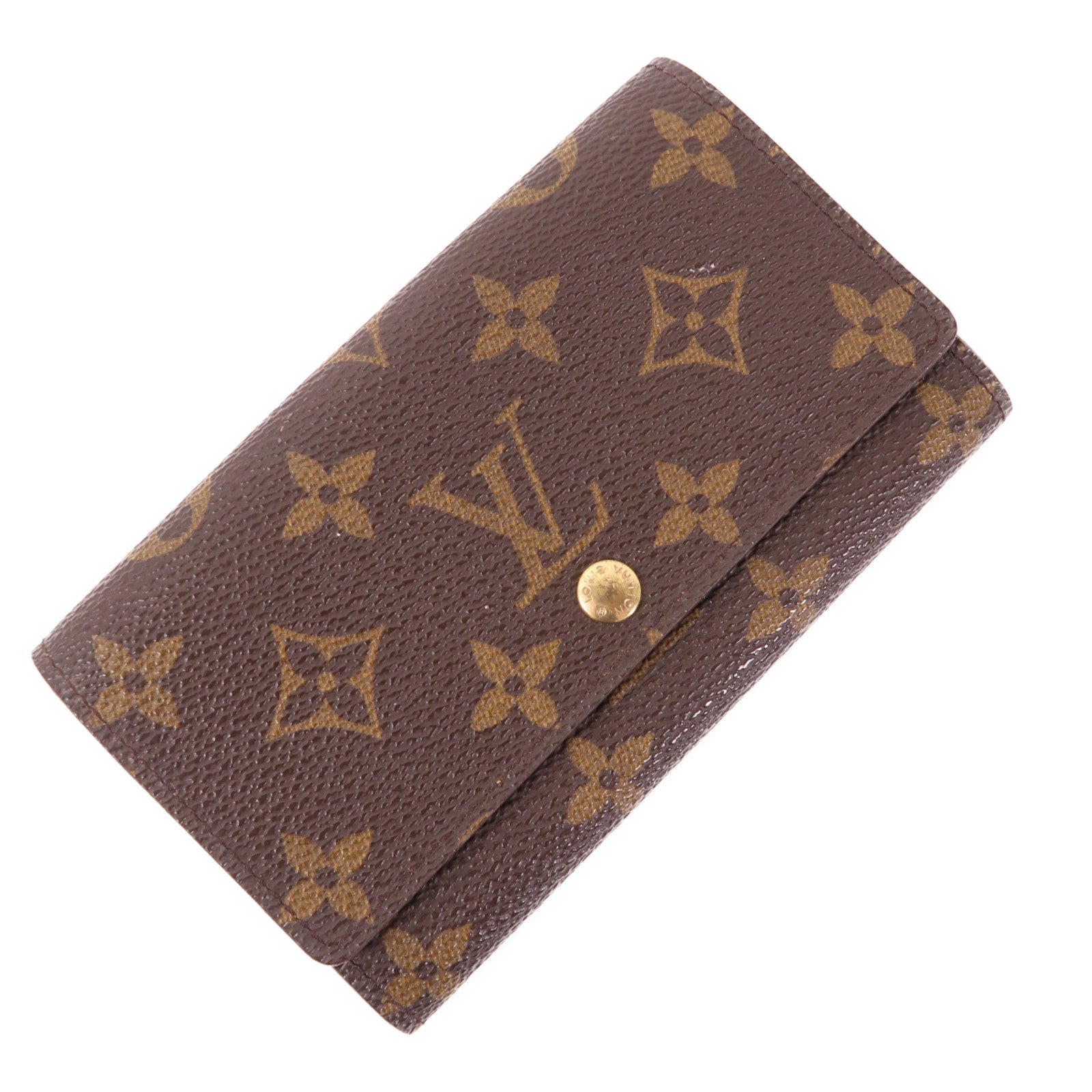 LOUIS VUITTON Monogram Wallet金扣錢包