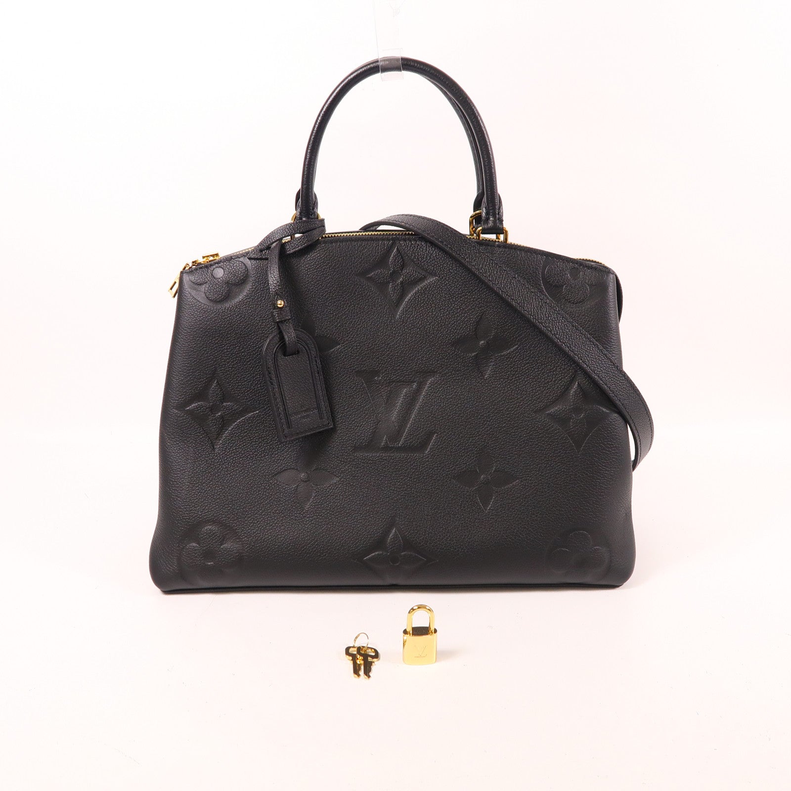 LOUIS VUITTON LV Grand Palais MM 2way Handbag M45811 Monogram Empriente Black