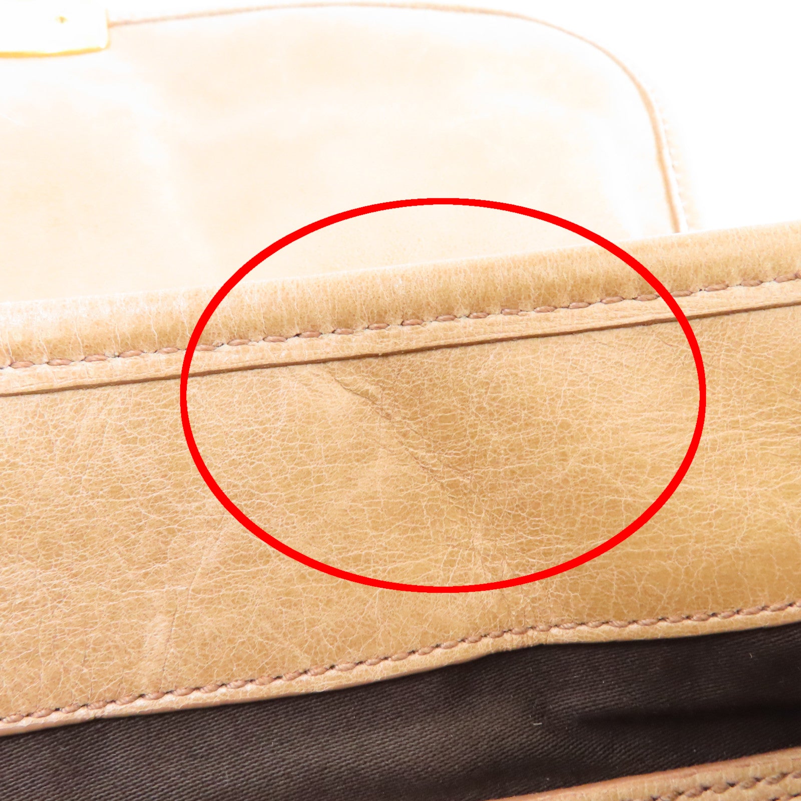 Miu Miu 皮革Matelassé Coffer金扣手挽肩背兩用袋啡色