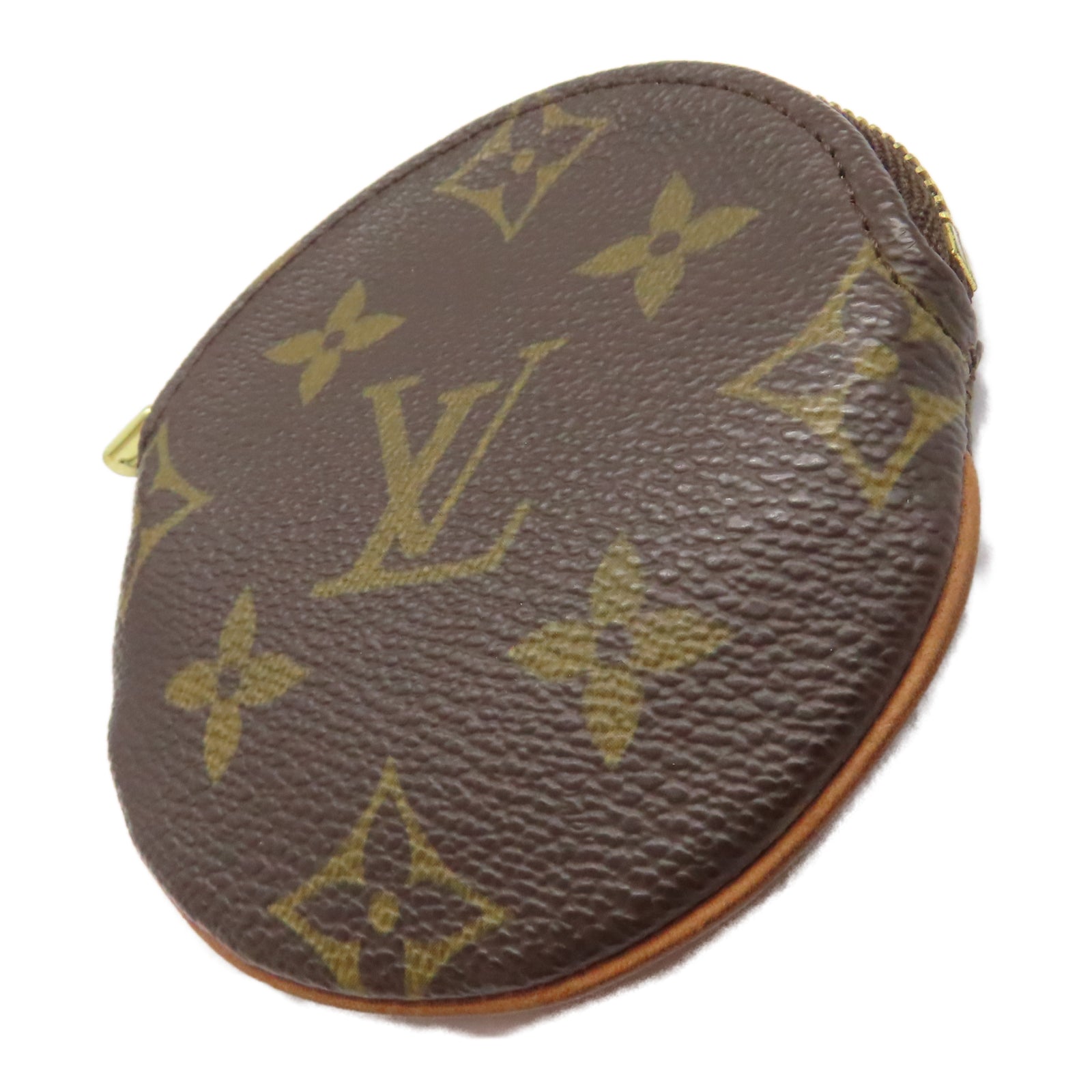 LOUIS VUITTON Monogram Coins Case金扣零錢包啡色