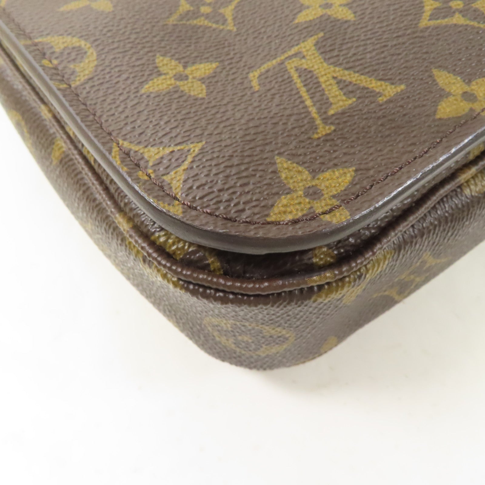 LOUIS VUITTON Monogram Pochette Metis金扣手挽肩背兩用袋啡色